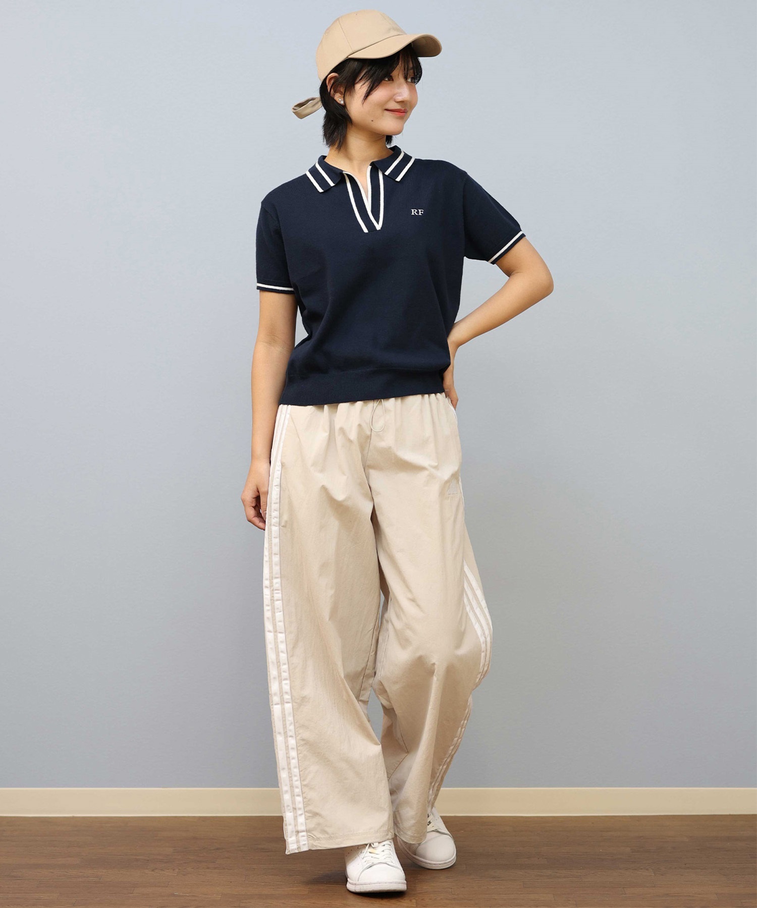 RIKKA FEMME/リッカファム ニットポロシャツ RF25SS18