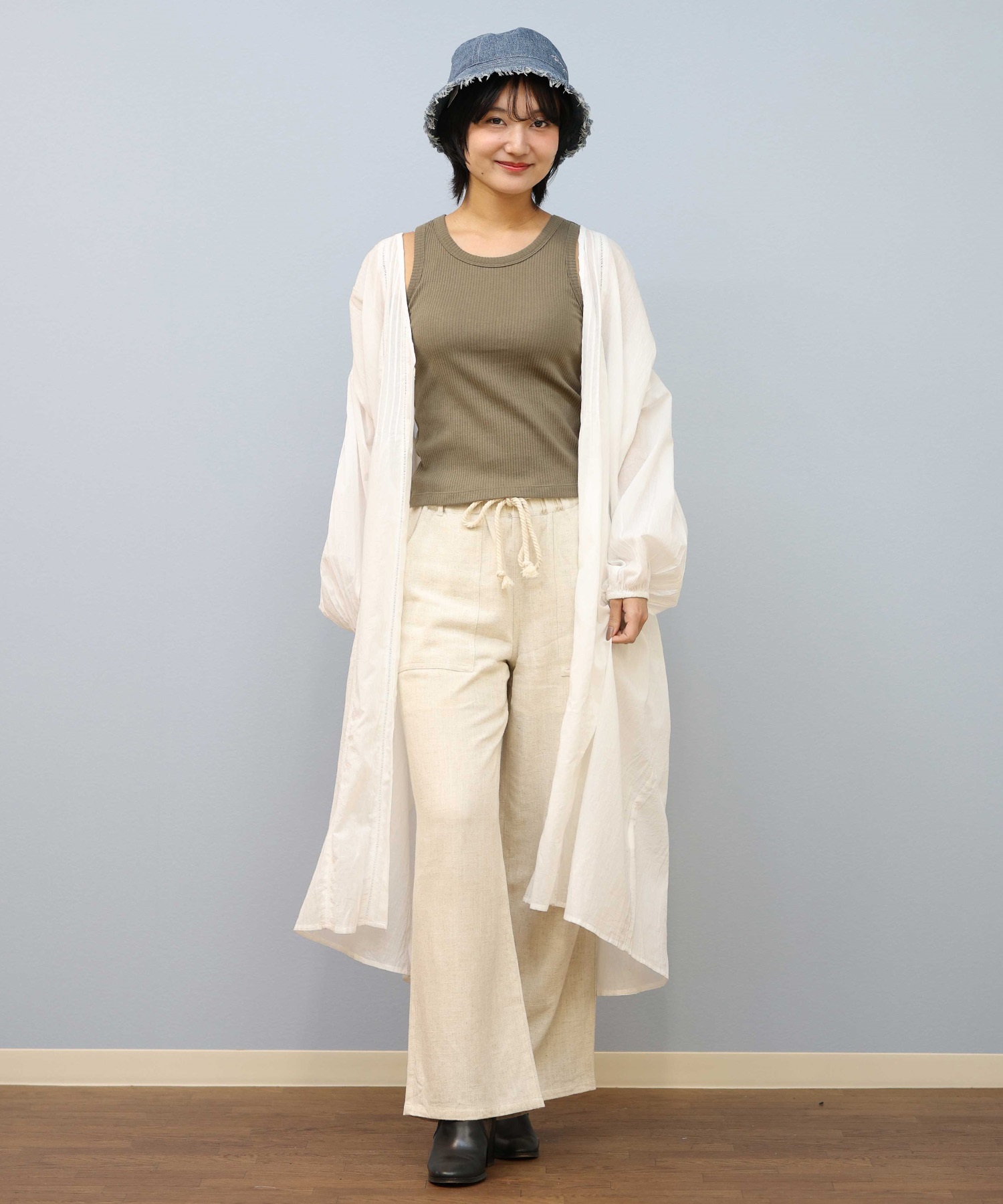 RIKKA FEMME リッカファム 長袖シャツ レディース ピンタックインド