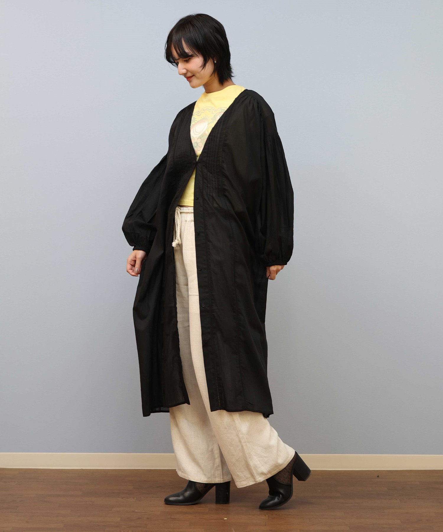 RIKKA FEMME リッカファム 長袖シャツ レディース ピンタック RIKKA FEMME リッカファム 長袖シャツ レディース ピンタック