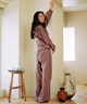 RIKKA FEMME リッカファム ロングパンツ レディース スウェットパンツ ポケット デザイン 裏毛 セットアップ対応 RF25FW10(CGY-FREE)