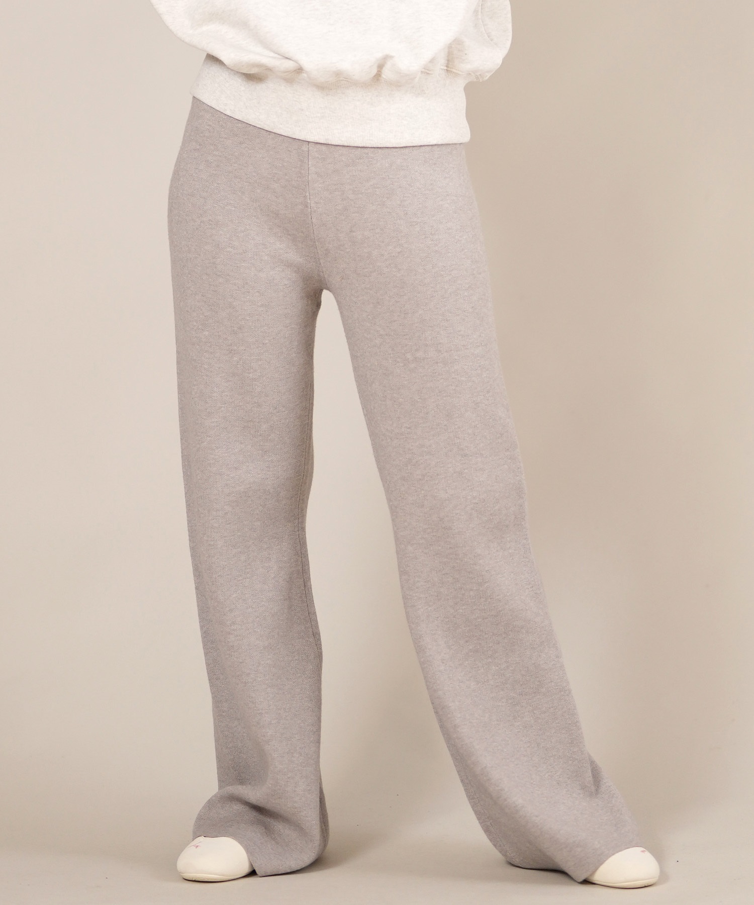 RIKKA FEMME リッカファム ロングパンツ ニットリブパンツ レディース ロンパン セットアップ対応 RF25FW14(GRY-FREE)