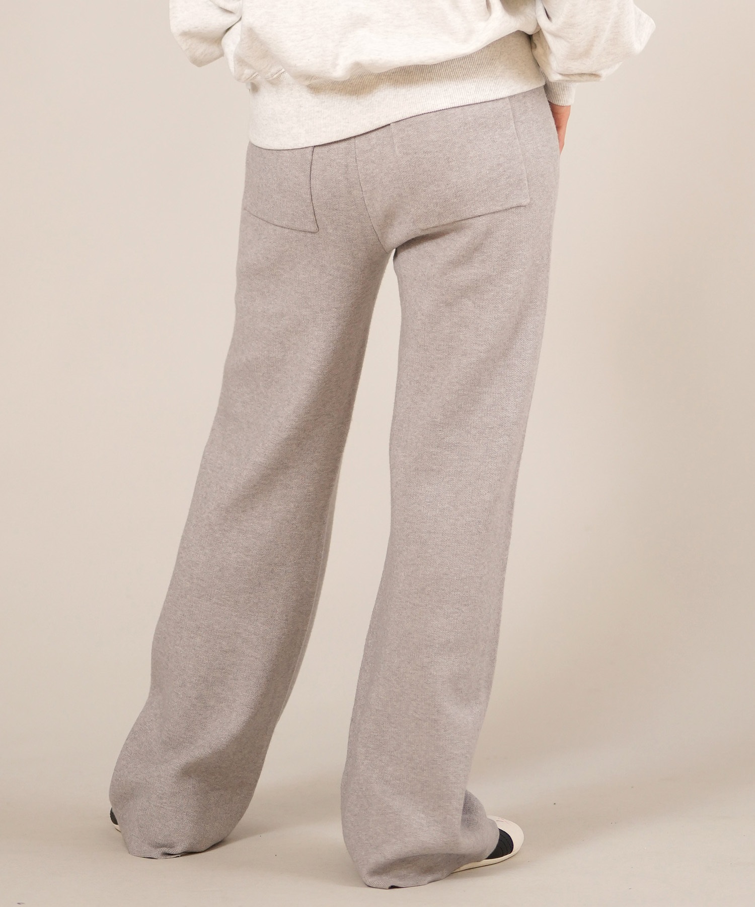 RIKKA FEMME リッカファム ロングパンツ ニットリブパンツ レディース ロンパン セットアップ対応 RF25FW14(GRY-FREE)