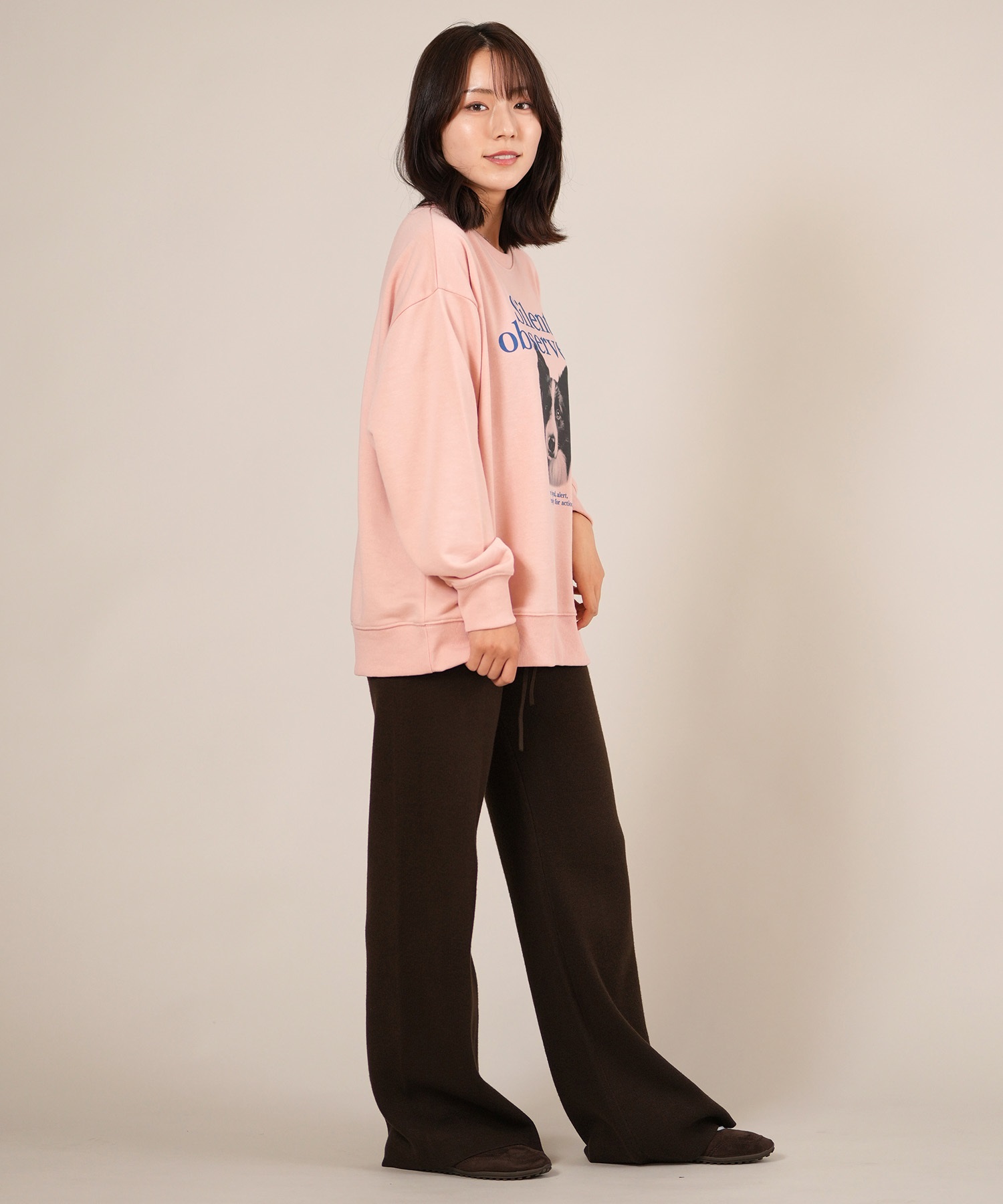 RIKKA FEMME リッカファム ロングパンツ ニットリブパンツ レディース ロンパン セットアップ対応 RF25FW14(GRY-FREE)