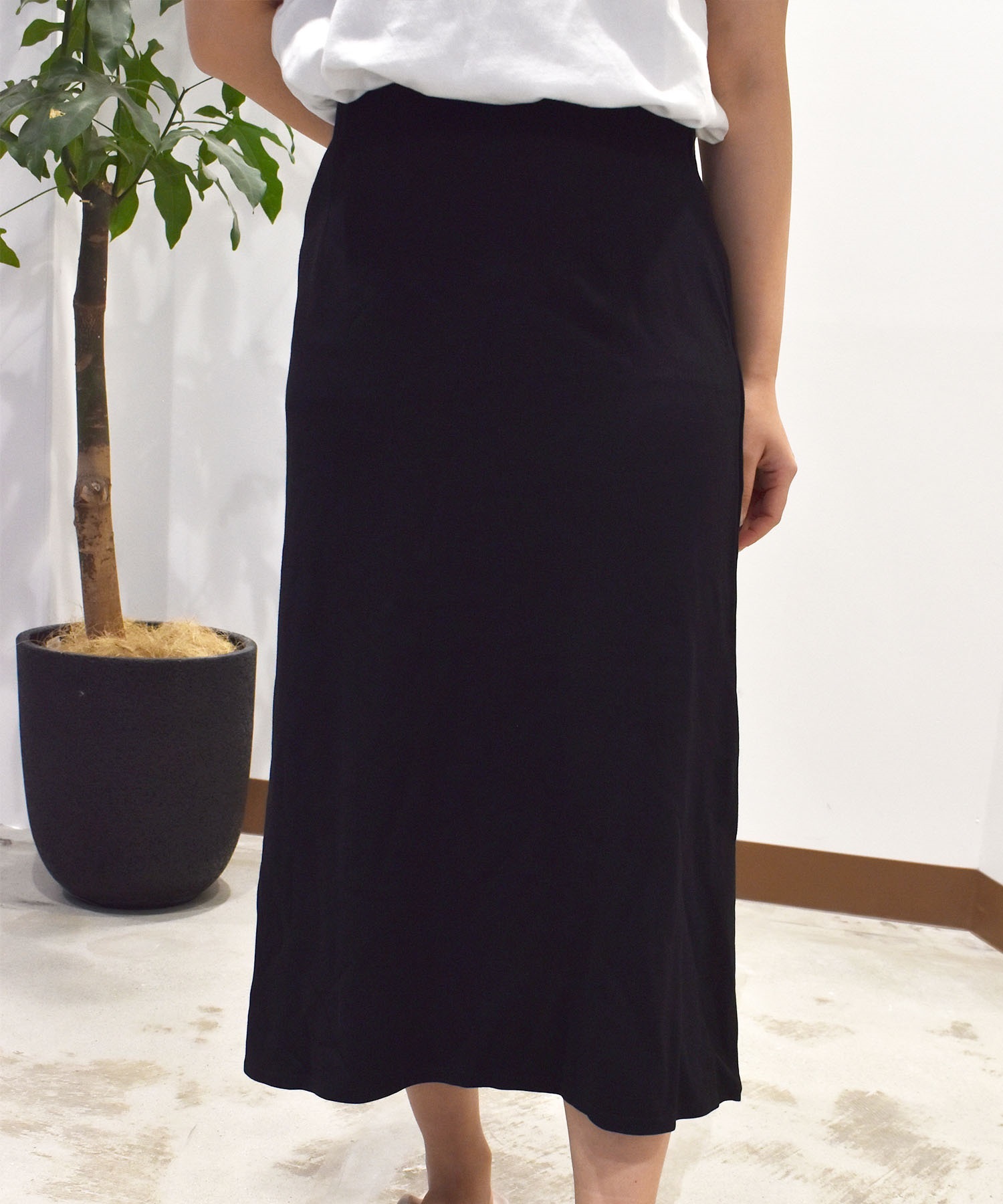 RIKKA FEMME リッカファム スカート レディース マーメイド風ポンチスカート RF25SS27(BLK-SM)