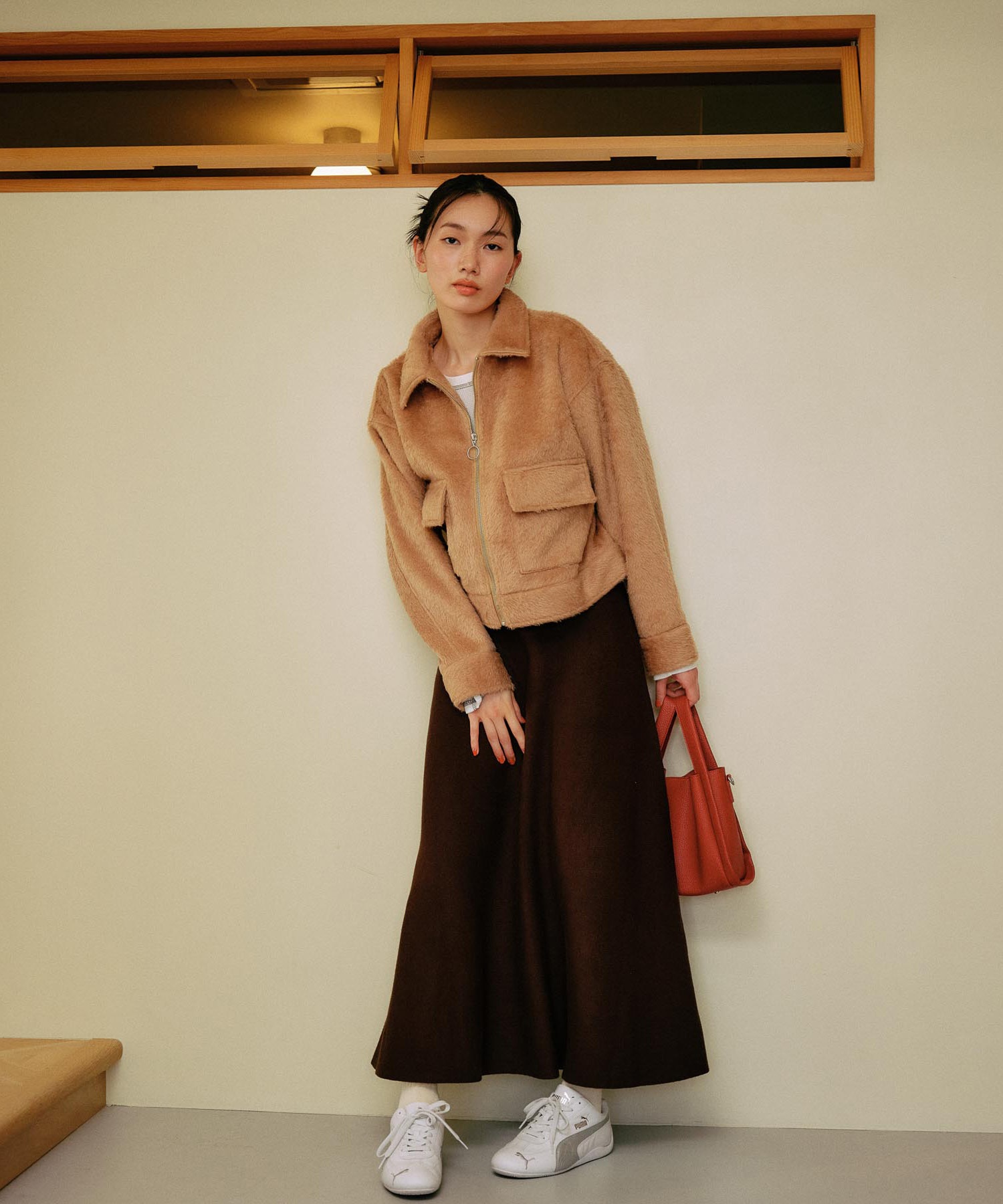 RIKKA FEMME リッカファム ショルダーバッグ 2WAY シンプル ポーチ付き2wayPUトート RFAC25FW08(BLK-FREE)