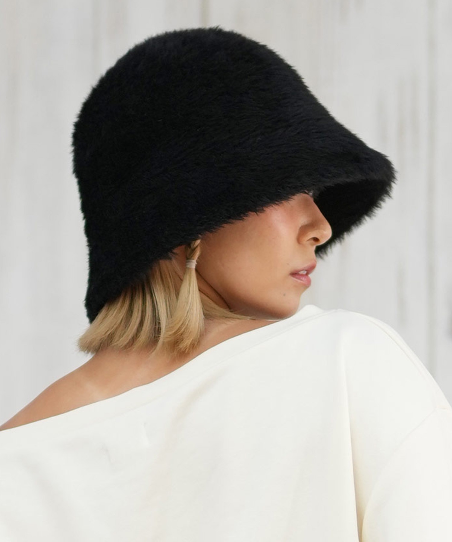 RIKKA FEMME リッカファム ハット 帽子 サーモハット バケットハット バケハ ファー フリーサイズ RFAC25FW03(WHT-FREE)