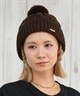 RIKKA FEMME リッカファム ビーニー 帽子 ニット帽 ニットキャップ ケーブル編み ポンポン RFAC25FW02(IVO-FREE)