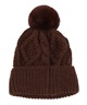 RIKKA FEMME リッカファム ビーニー 帽子 ニット帽 ニットキャップ ケーブル編み ポンポン RFAC25FW02(IVO-FREE)
