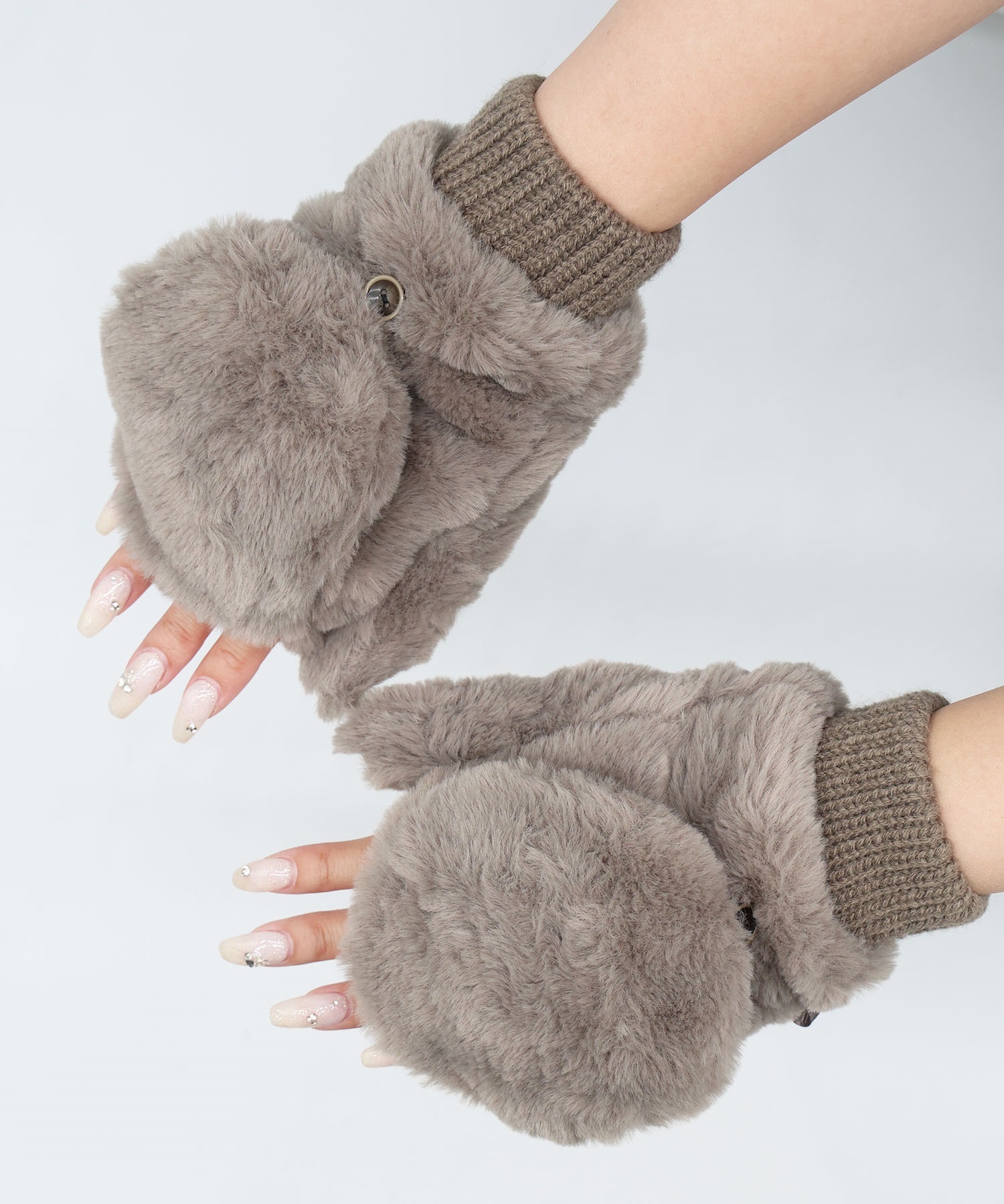 RIKKA FEMME リッカファム 手袋 2Way ファーミトン RFAC25FW04(CGY-FREE)