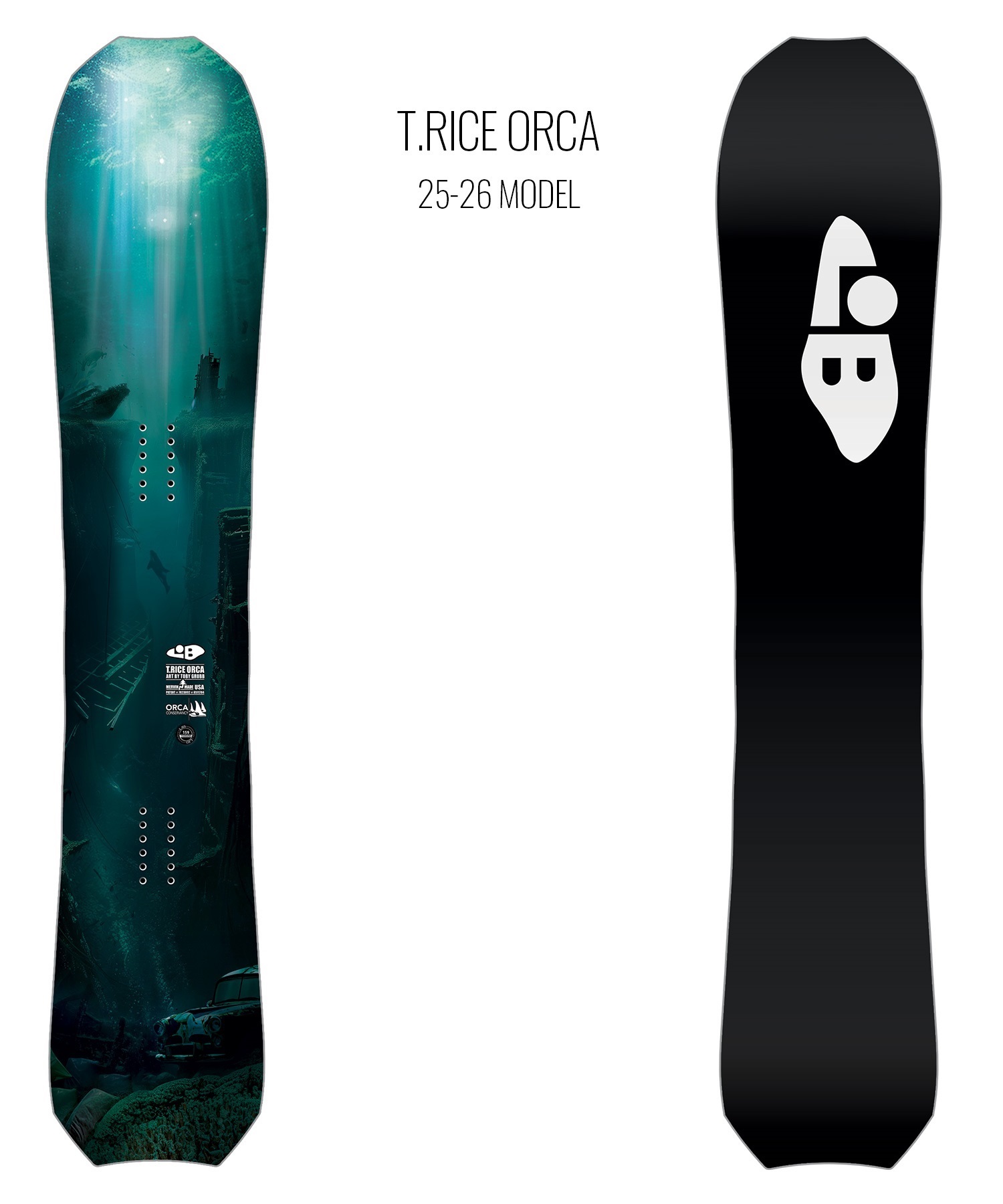 【早期購入】 LIBTECH リブテック スノーボード 板 ユニセックス T.RICE ORCA トラビス・ライス ムラサキスポーツ 25-26モデル MM A31(BK/GR-138cm)