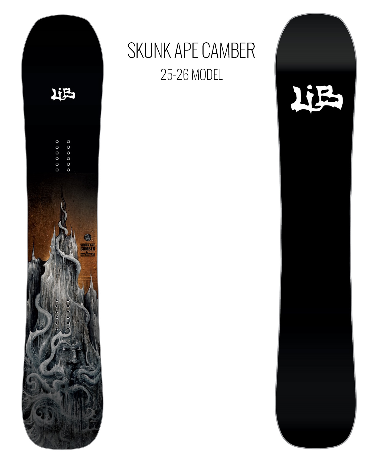 24-25 LibTech Skunk Ape Camber スノーボード Lib Tech Skunk Ape Camber Snowboard | Lib Tech 2025-2026