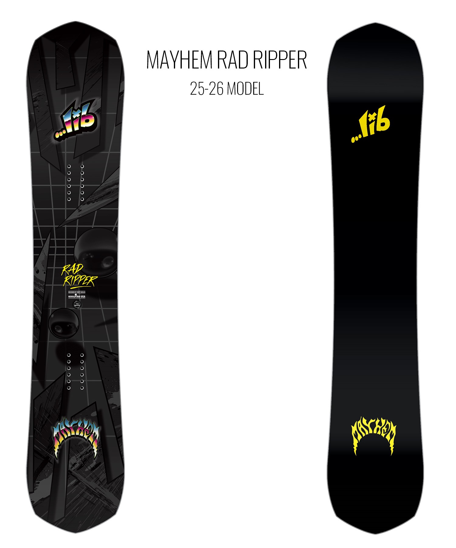 LIBTECH リブテック スノーボード 板 メンズ MAYHEM RAD RIPPER