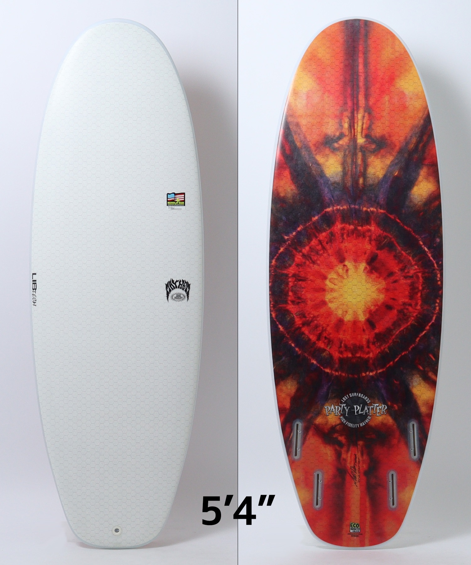 リブテック x ロスト LOST PARTY PLATTER 5,4 + フィン 5'4 LOST LIBTECH PARTY PLATTER SURFBOARD- Catalyst
