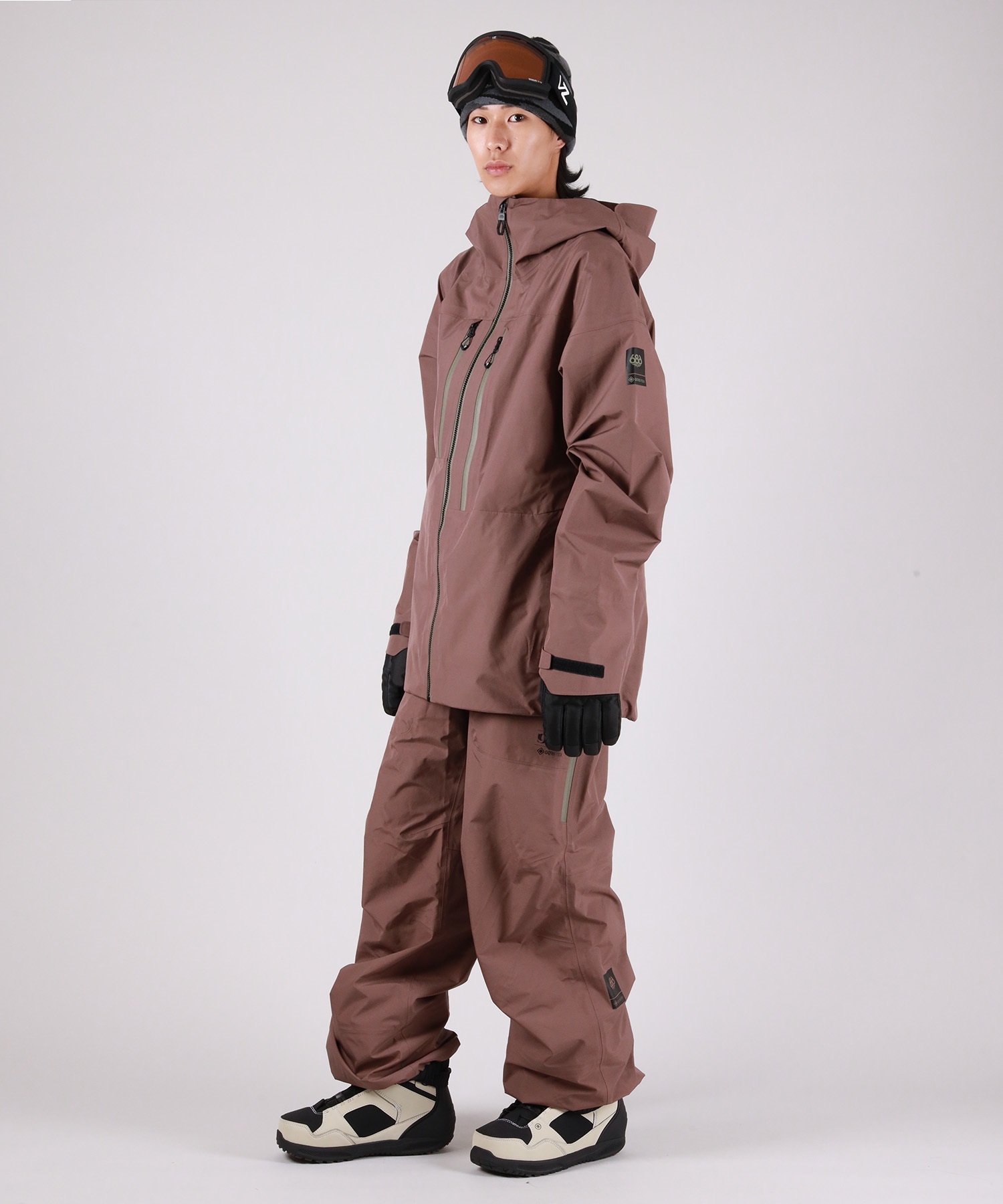 【早期購入/店頭受取対象外】 686 シックスエイトシックス スノーボード ウェア パンツ ユニセックス GORE-TEX 3L ATV BIB ゴアテックス 25-26モデル MM A17(BLK-M)