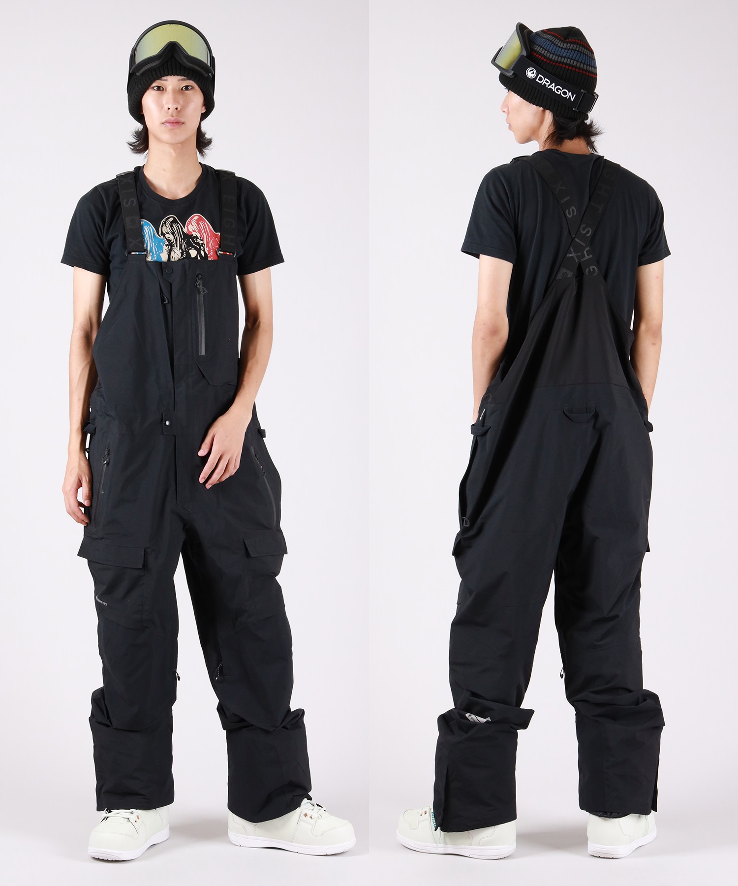 【早期購入/店頭受取対象外】 686 シックスエイトシックス スノーボード ウェア パンツ ユニセックス GORE-TEX DISPATCH BIB ゴアテックス 25-26モデル MM A17(BLK-M)