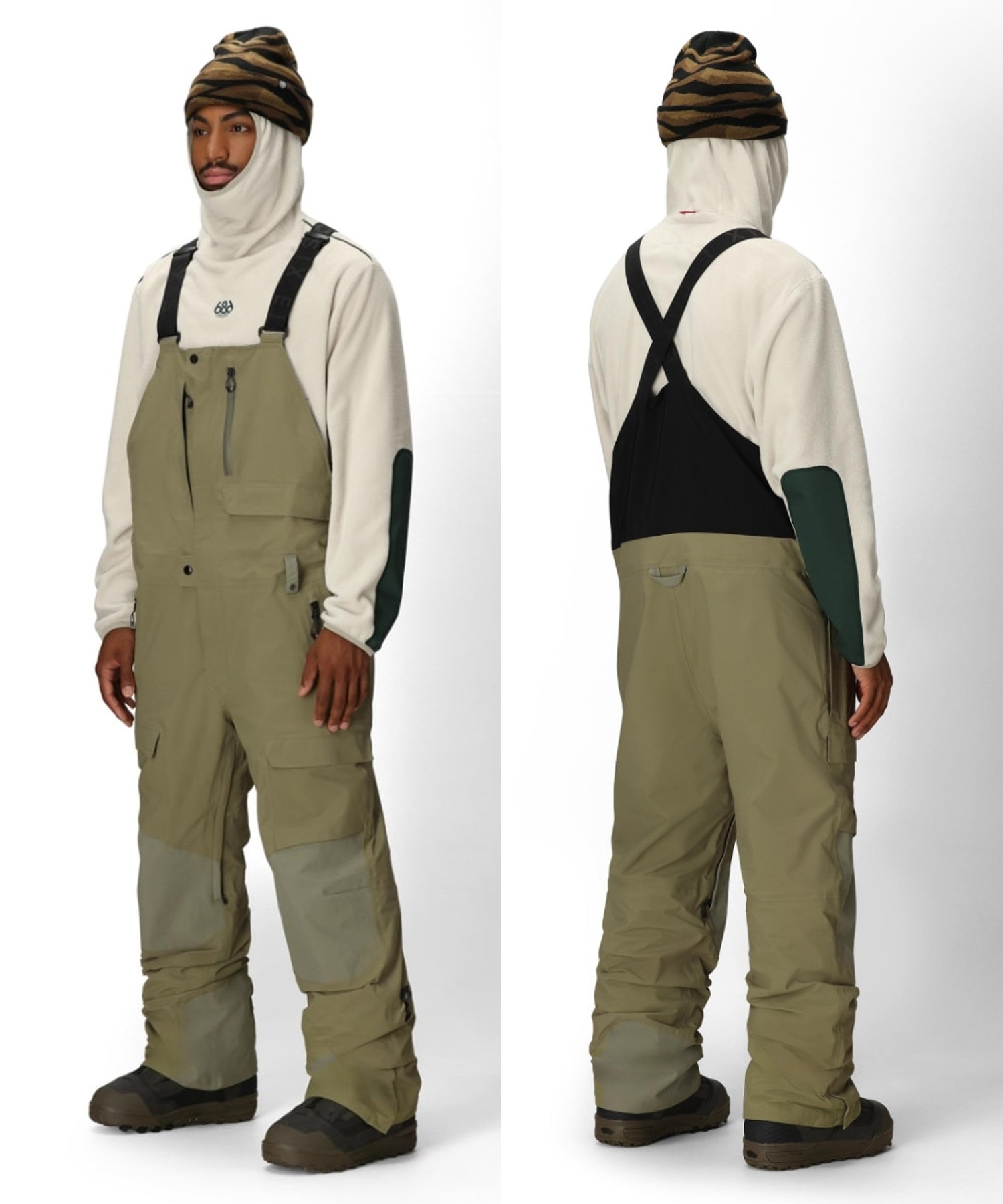 【早期購入/店頭受取対象外】 686 シックスエイトシックス スノーボード ウェア パンツ ユニセックス GORE-TEX DISPATCH BIB ゴアテックス 25-26モデル MM A17(BLK-M)