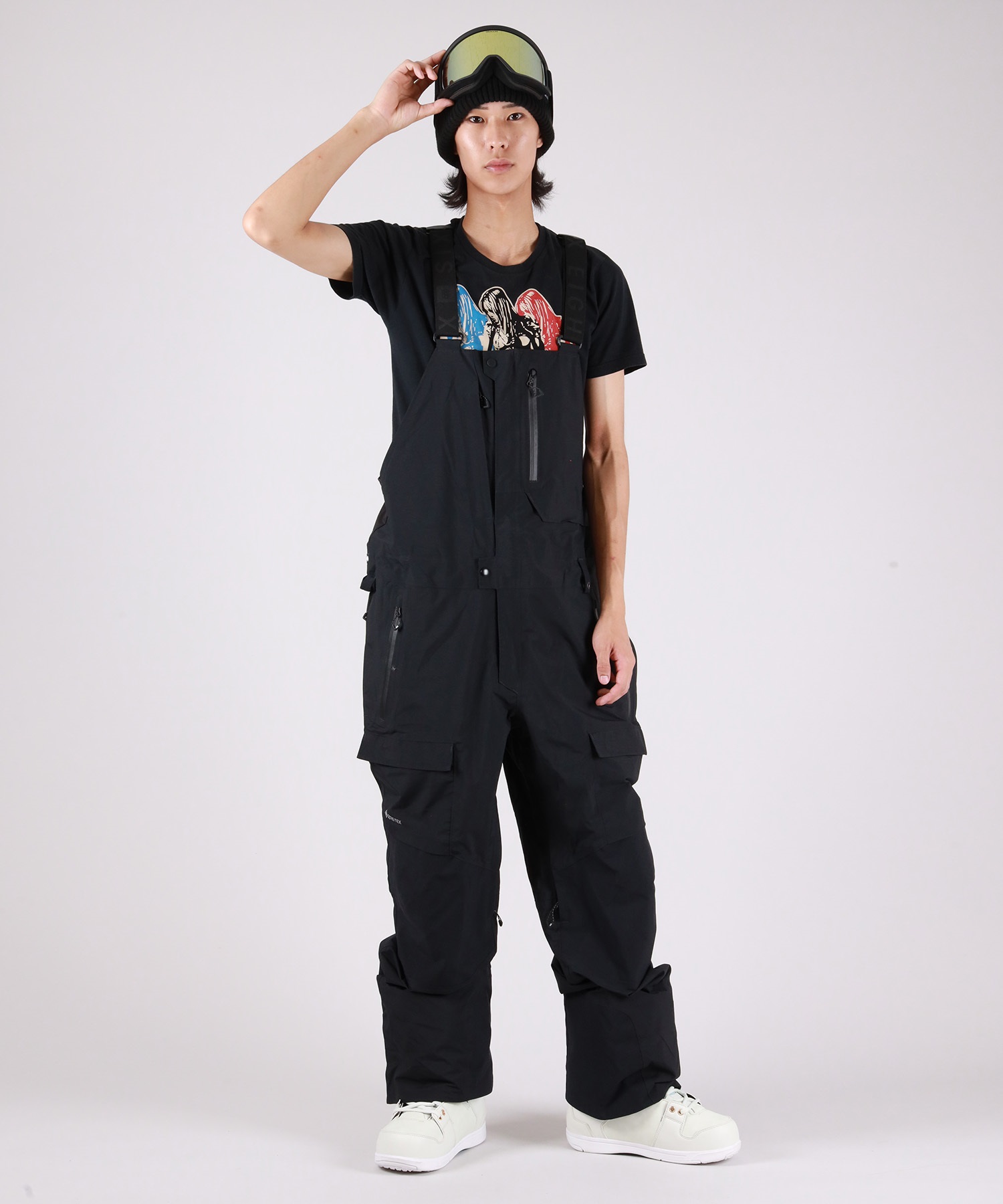 【早期購入/店頭受取対象外】 686 シックスエイトシックス スノーボード ウェア パンツ ユニセックス GORE-TEX DISPATCH BIB ゴアテックス 25-26モデル MM A17(BLK-M)