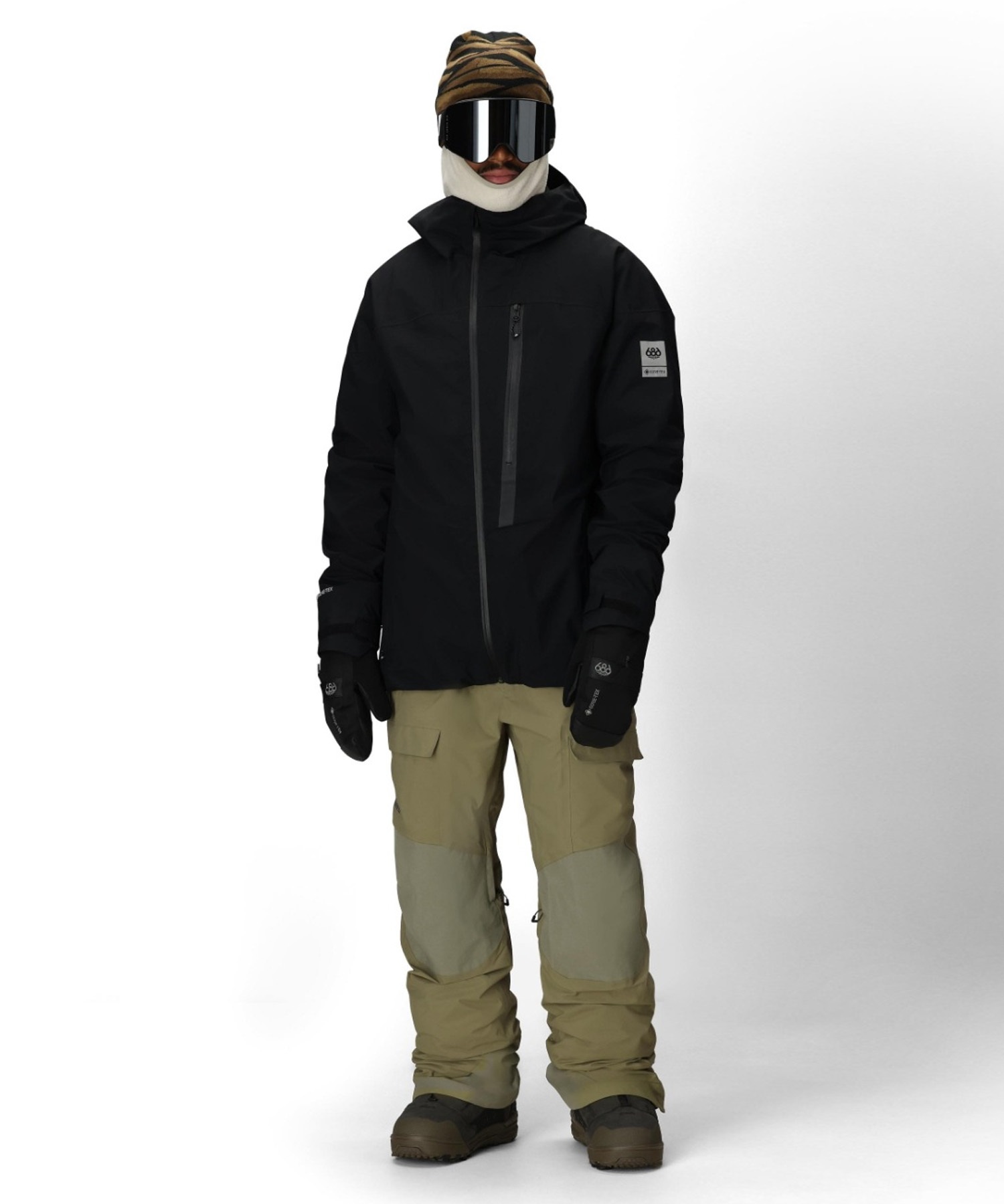 【早期購入/店頭受取対象外】 686 シックスエイトシックス スノーボード ウェア パンツ ユニセックス GORE-TEX DISPATCH BIB ゴアテックス 25-26モデル MM A17(BLK-M)