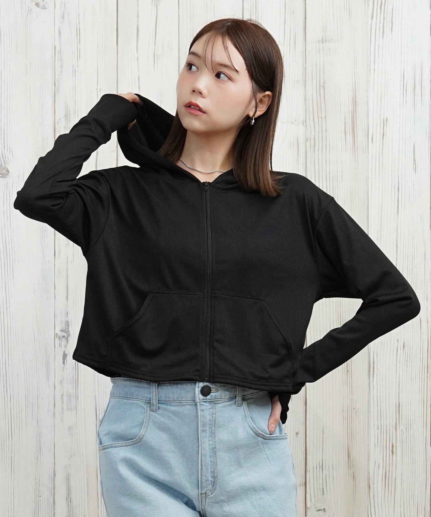 LAETITIA レリッタ 水着 ラッシュガード ジップアップ パーカー