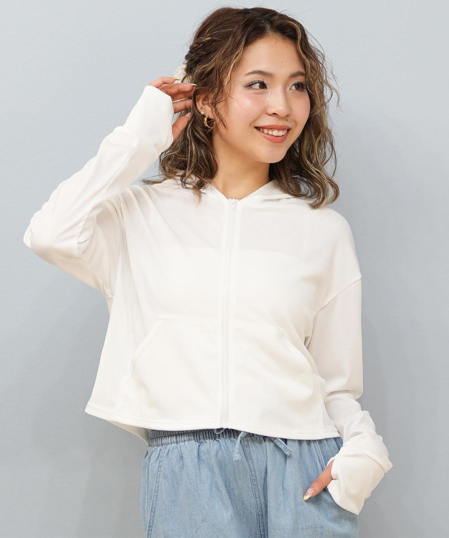 LAETITIA レリッタ 水着 ラッシュガード ジップアップ パーカー