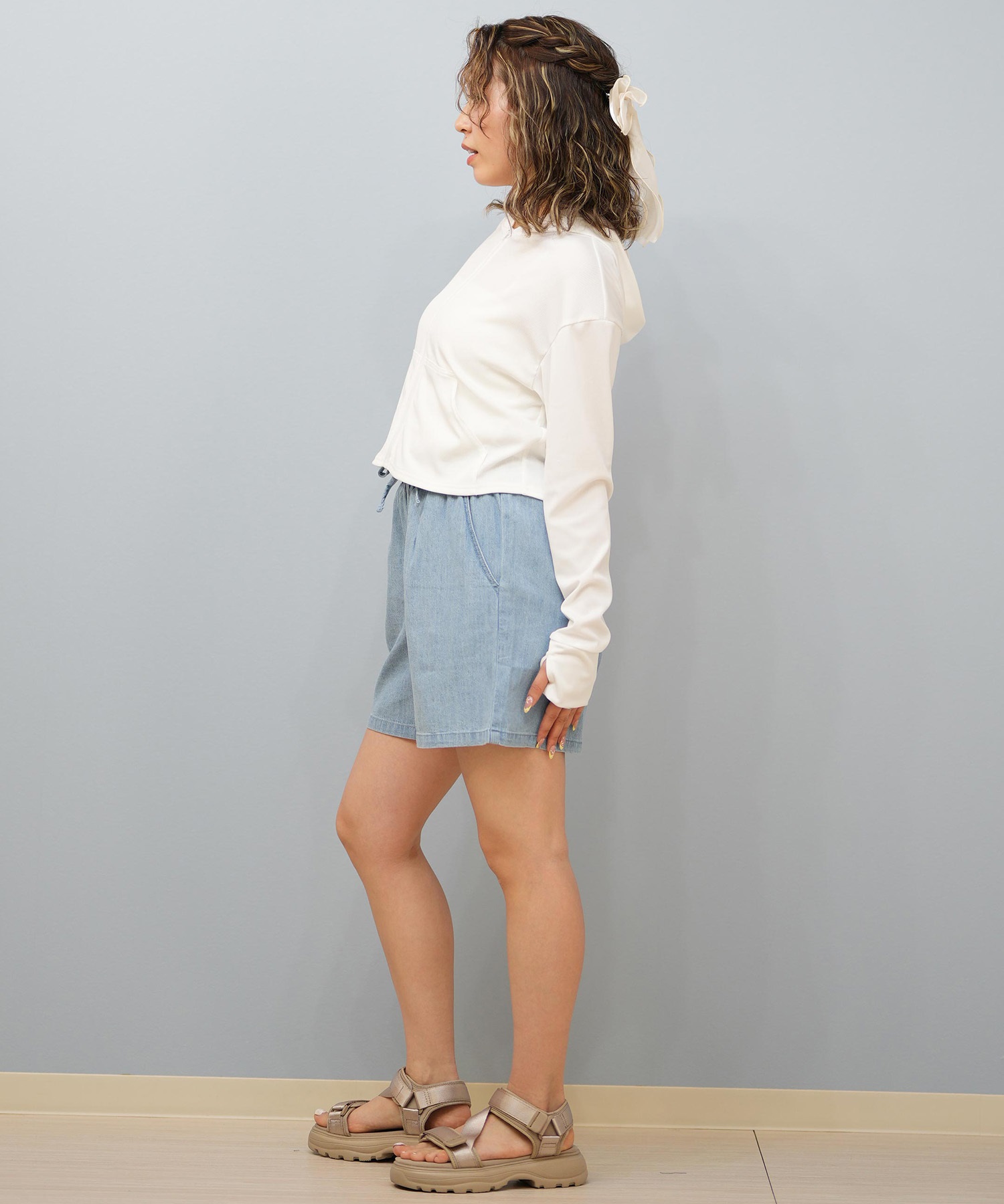 LAETITIA レリッタ 水着 ラッシュガード ジップアップ パーカー