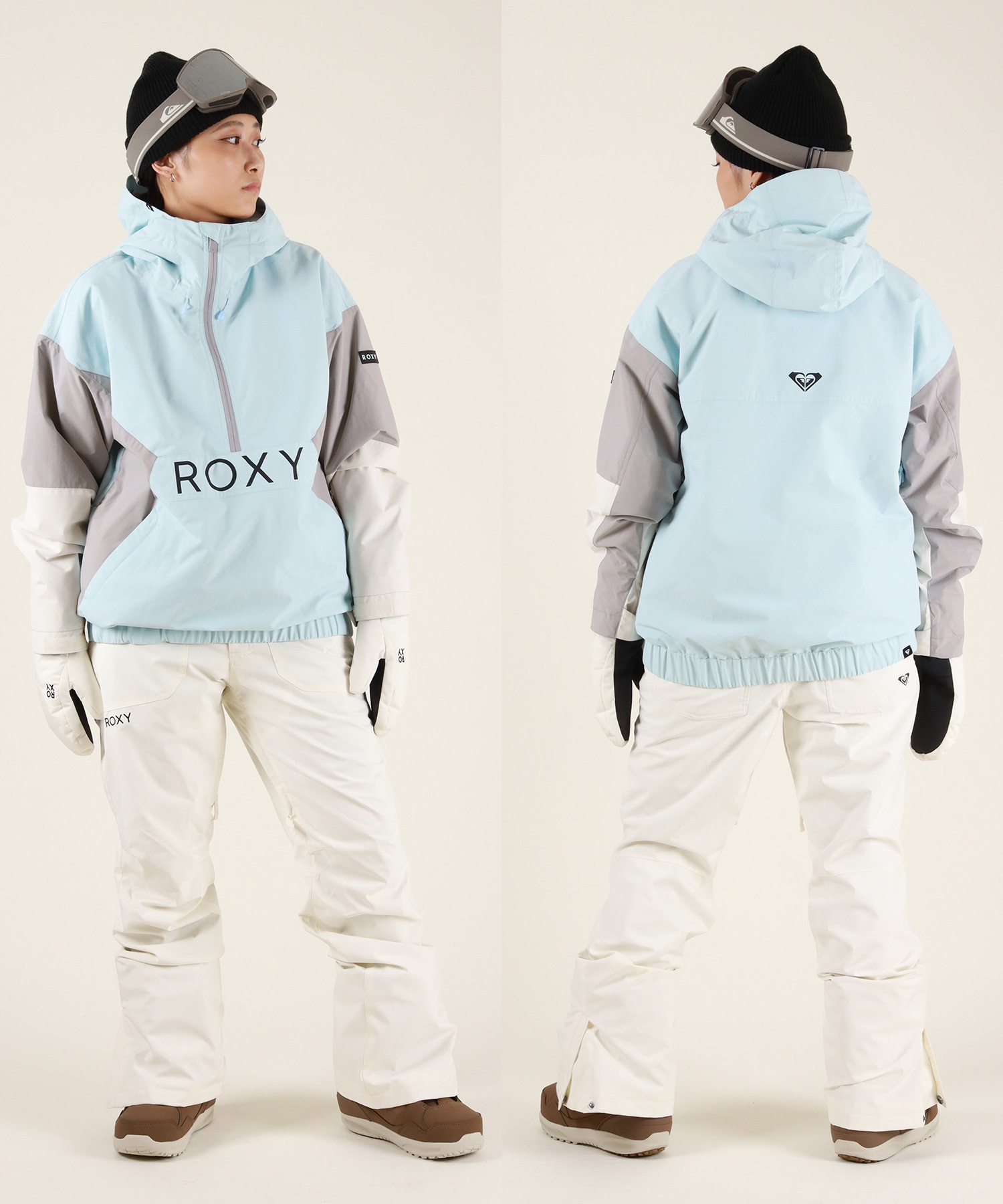 ロキシー　スノーボードパンツ　L ROXY スノーボードウェアパンツ Lサイズ未使用 ブルーレディース ROXY
