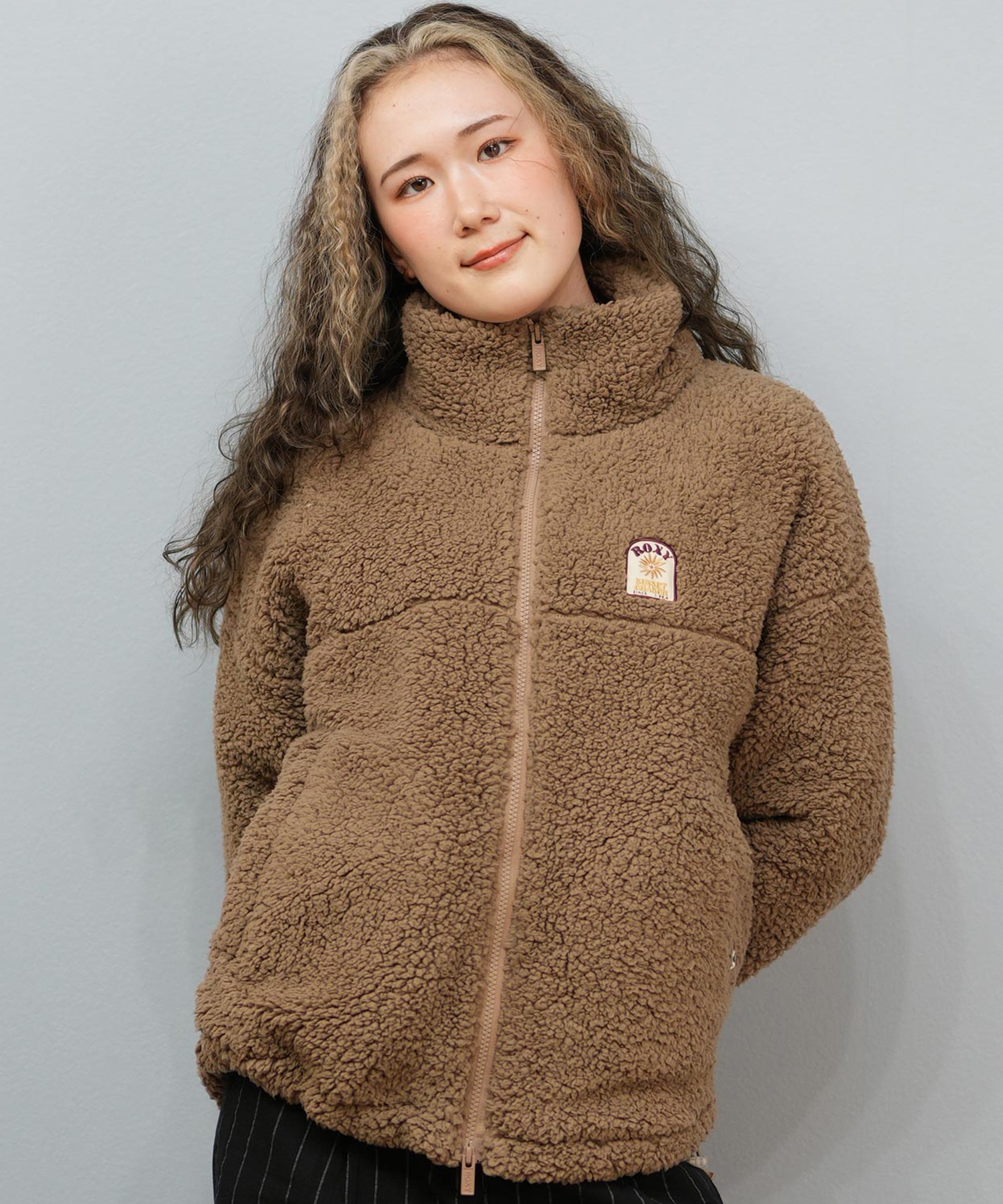 ROXY ロキシー ジャケット レディース ボア 撥水 BELLIS BOA JACKET RJK254021(BLK-M)