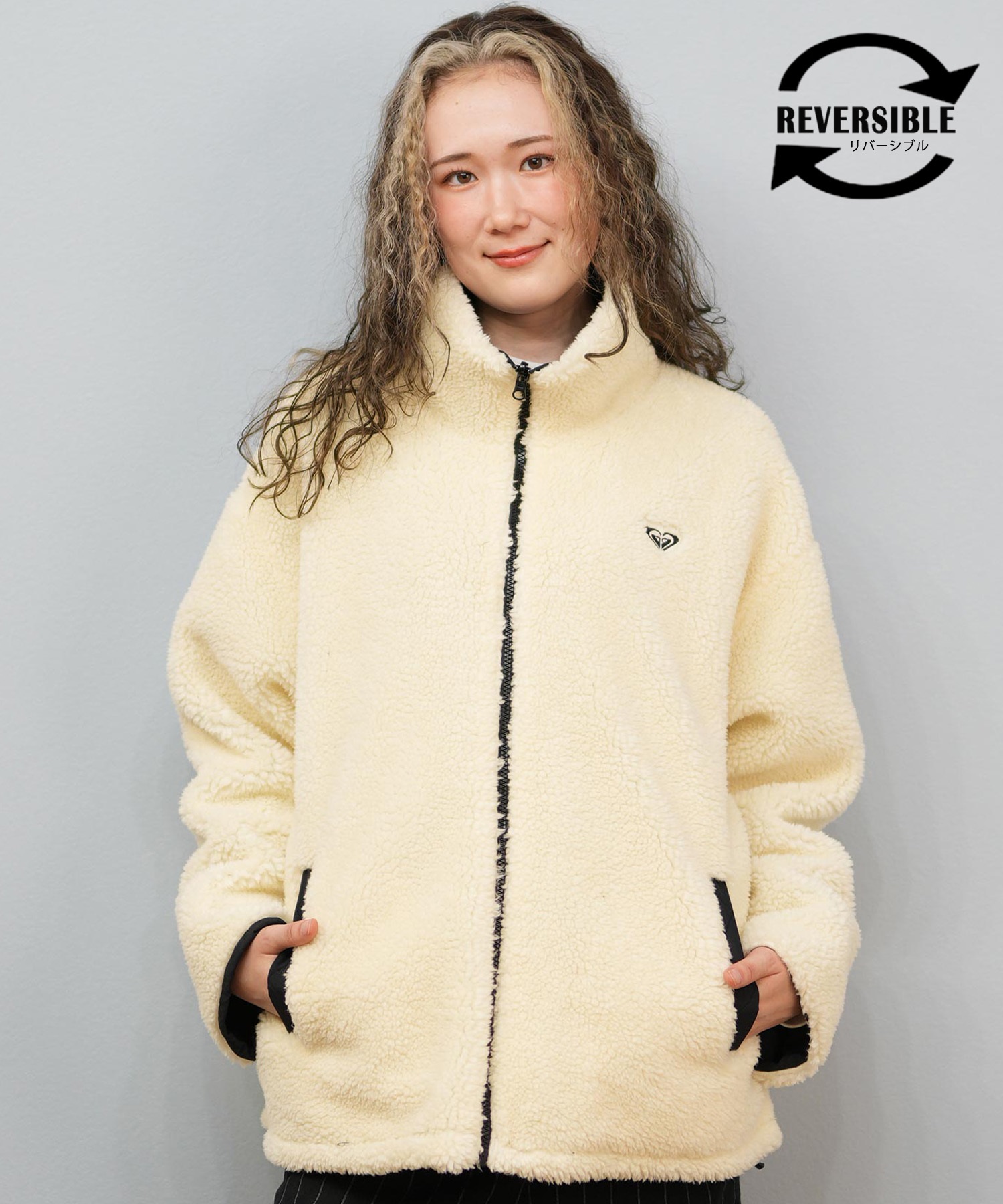 ROXY ロキシー ジャケット レディース ボア リバーシブル シンプル