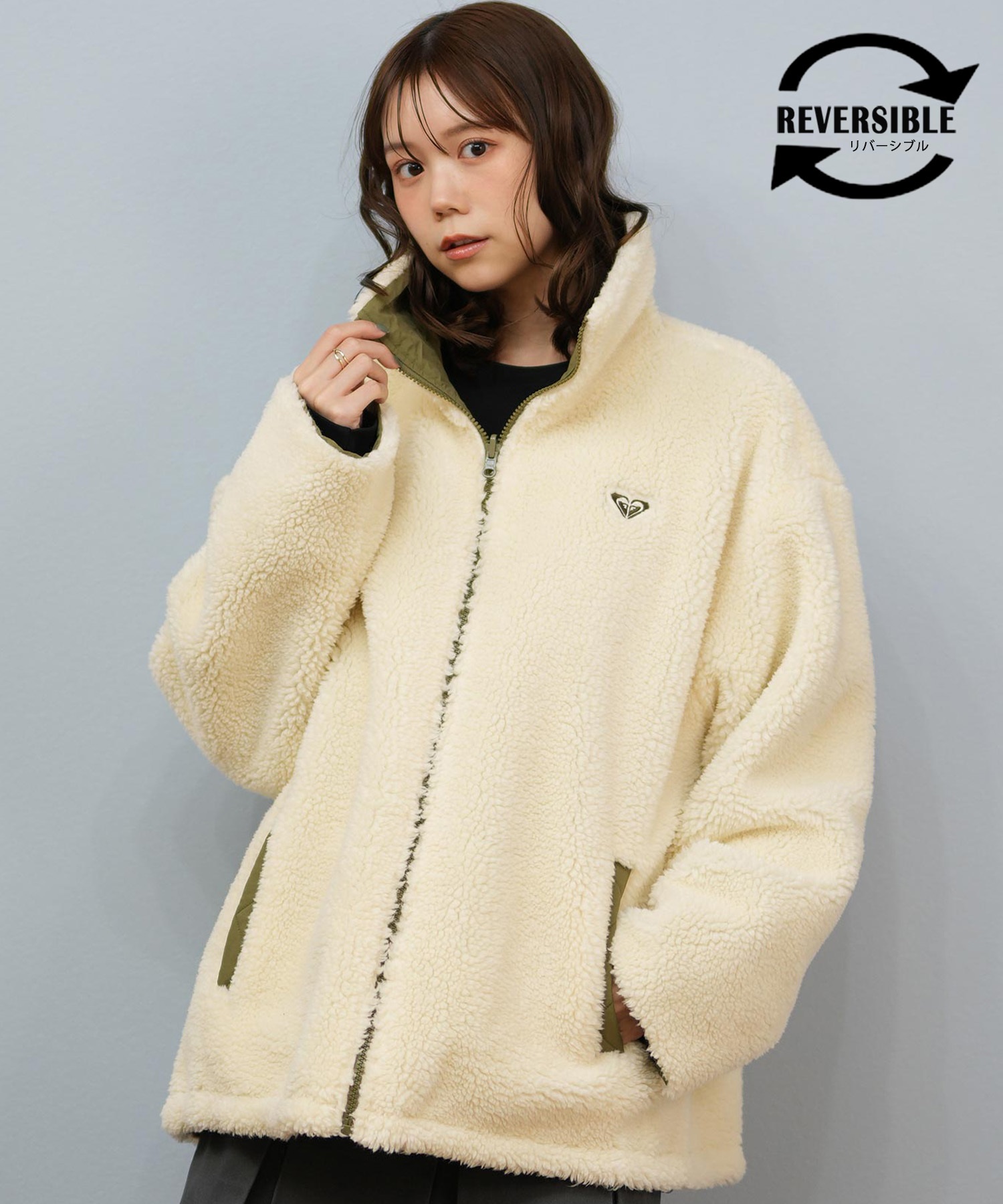 ROXY ロキシー ジャケット レディース ボア リバーシブル シンプル