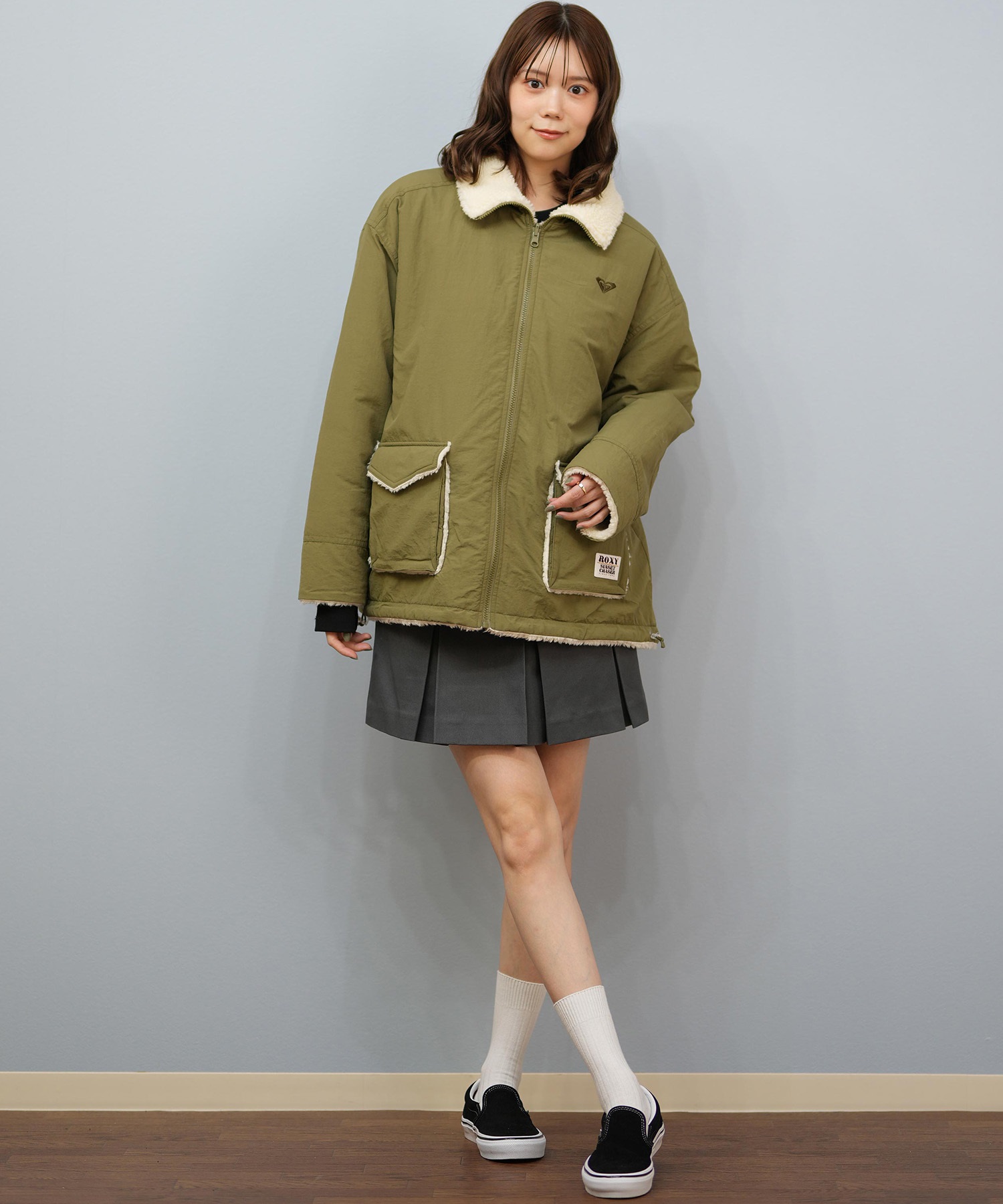 ROXY ロキシー ジャケット レディース ボア リバーシブル シンプル