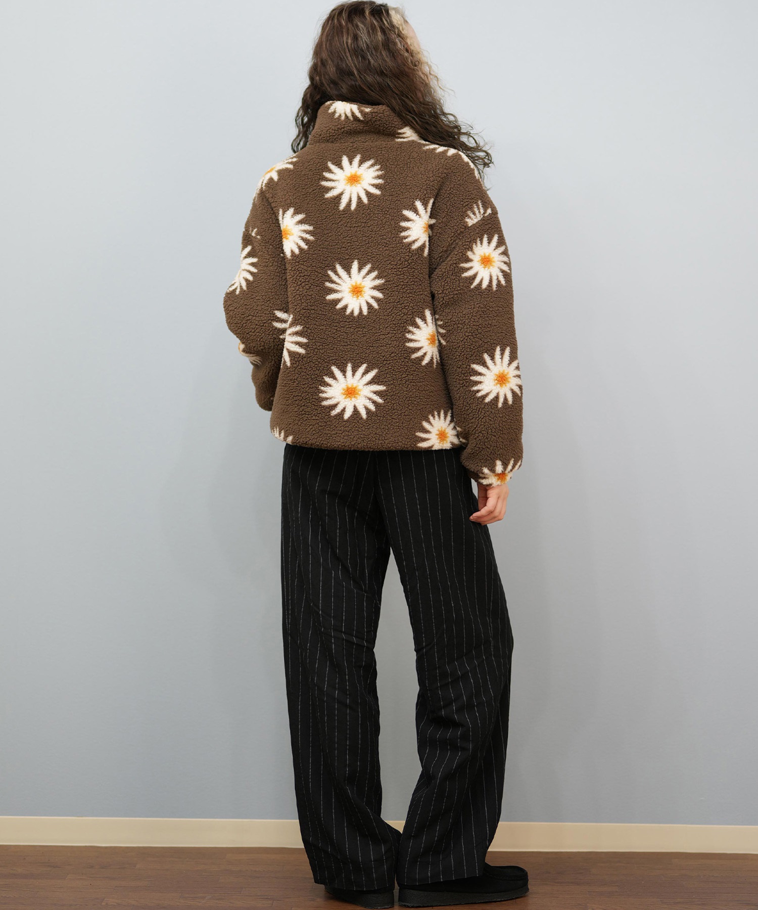 ROXY ロキシー ジャケット レディース ショート丈 ボア ロゴ RJK254025(BLU-M)