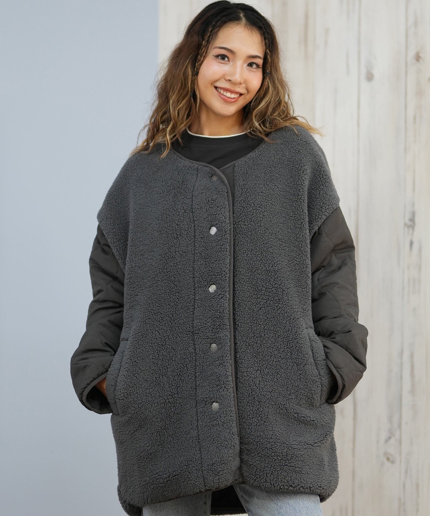 ROXY ロキシー ジャケット レディース リバーシブル ボア シンプル