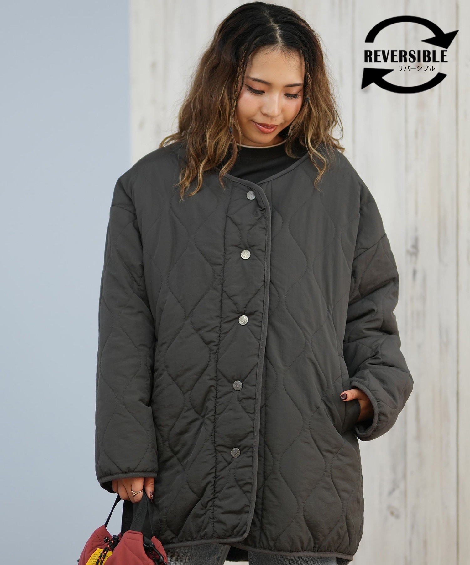 ROXY ロキシー ジャケット レディース リバーシブル ボア シンプル
