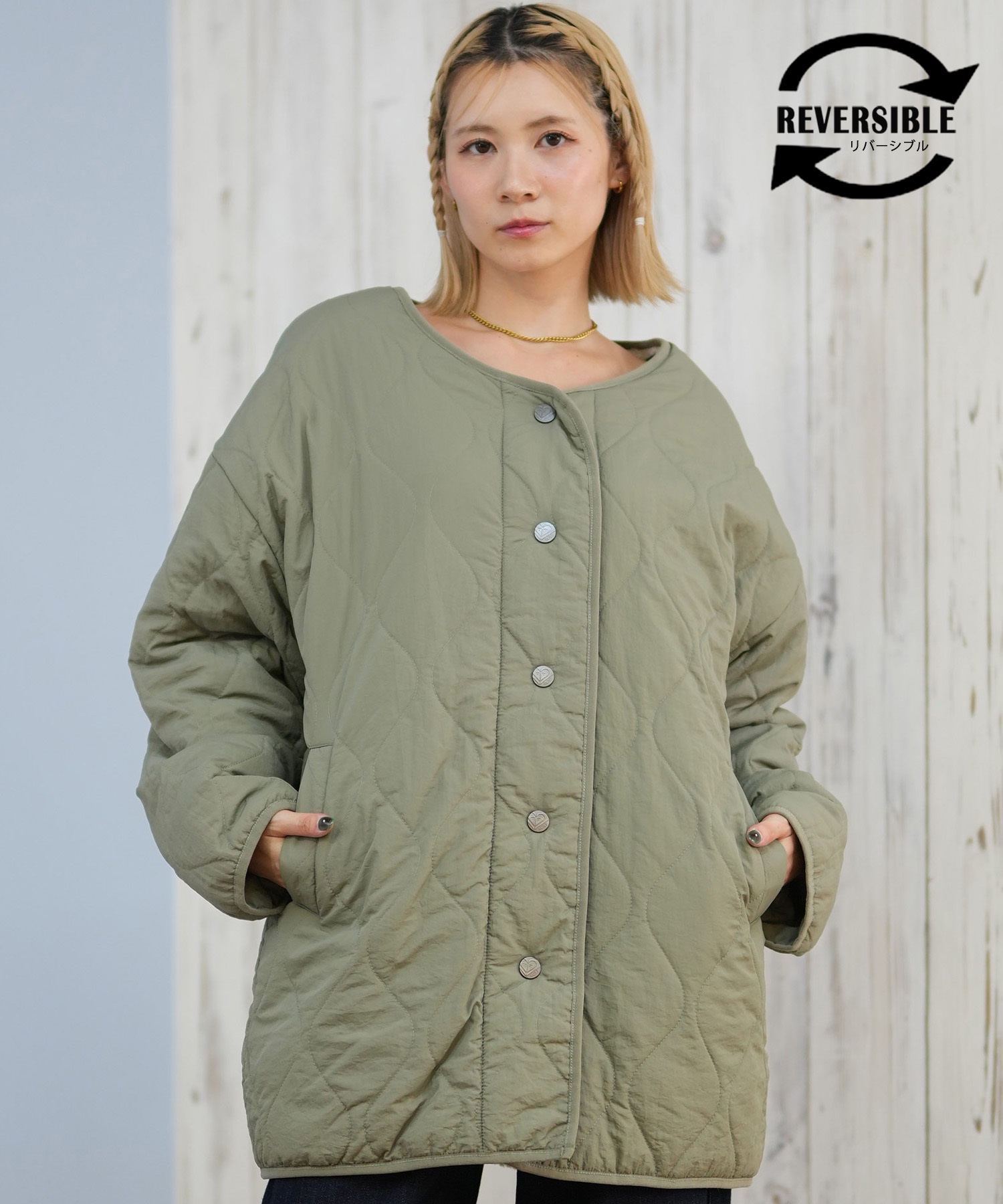 ROXY ロキシー ジャケット レディース リバーシブル ボア シンプル