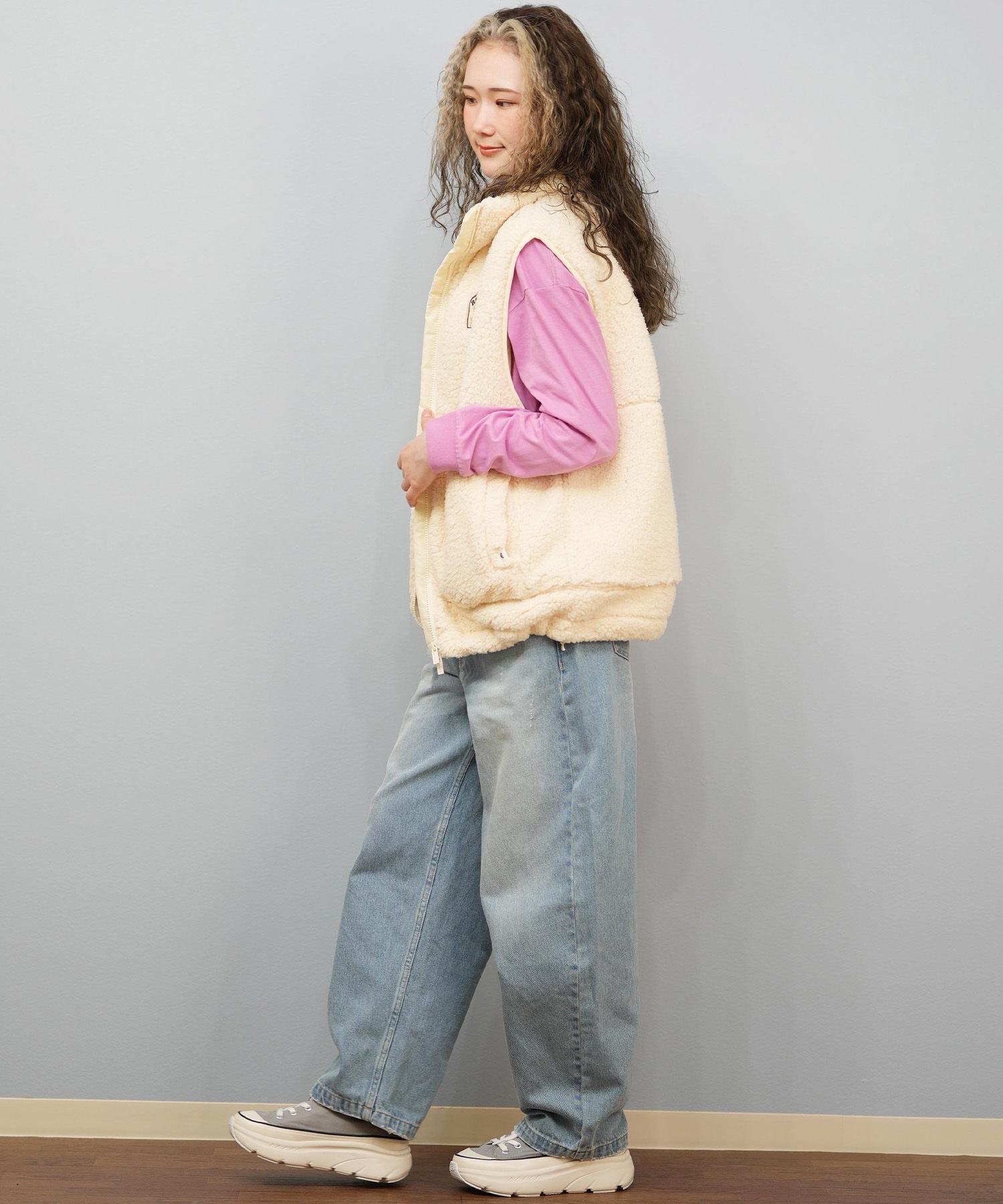 ROXY ロキシー ベスト レディース ボア 撥水 中綿 BELLIS BOA VEST RJK254020(NAT-S)