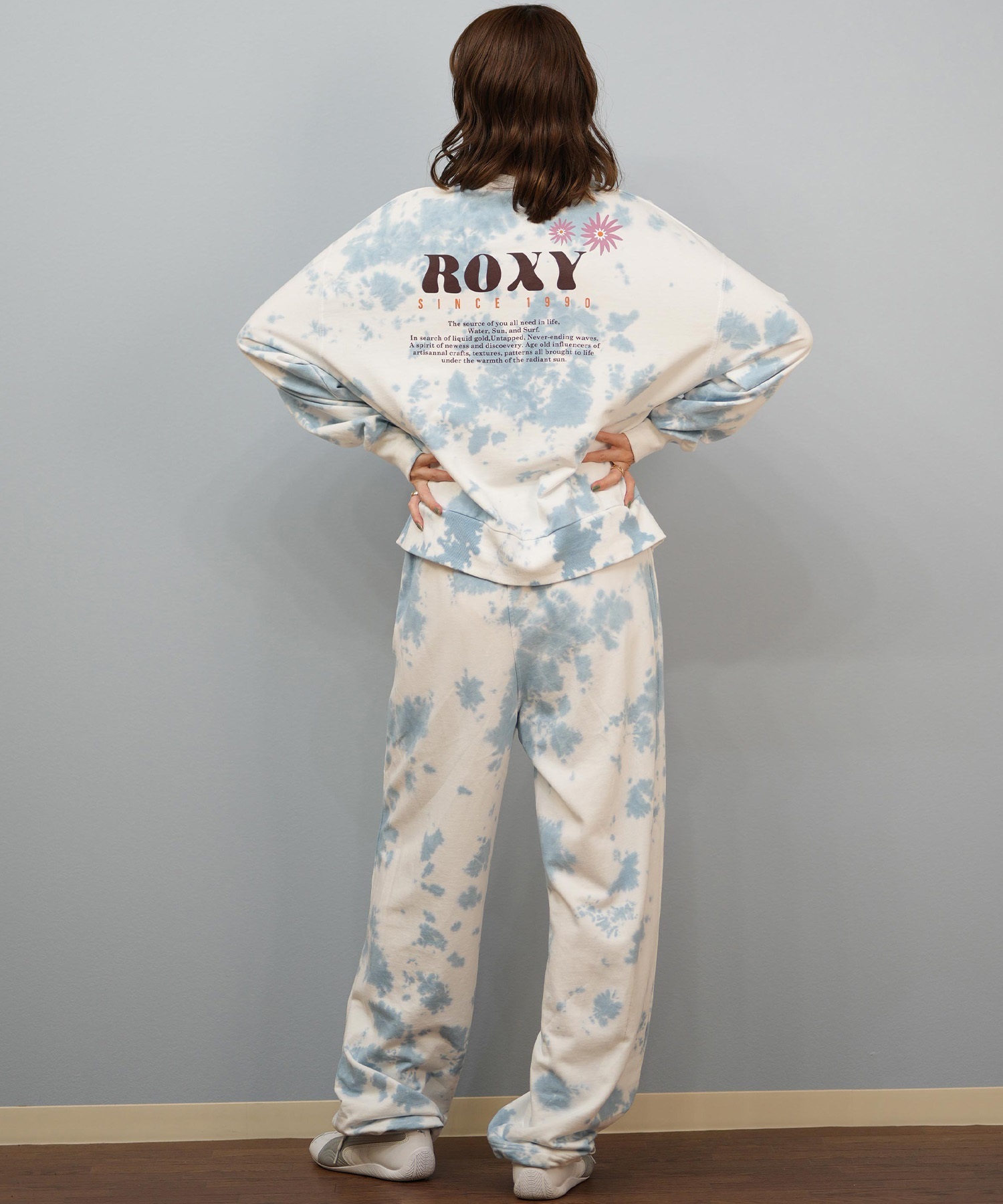 ROXY ロキシー 長袖 Tシャツ ロンT レディース ロゴ セットアップ対応 SUN AND SURF L S TEE RLT254038(BBK-M)