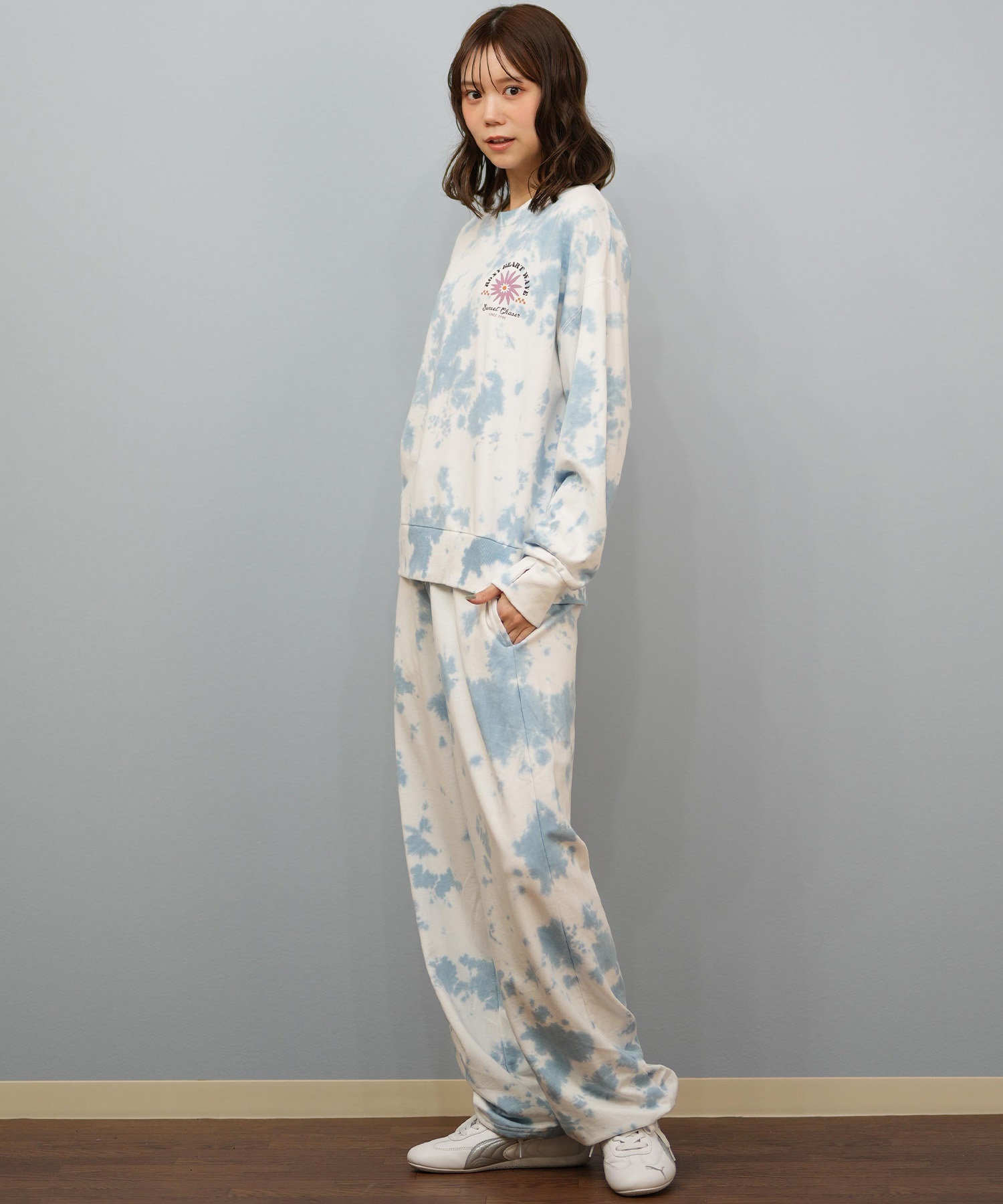 ROXY ロキシー 長袖 Tシャツ ロンT レディース ロゴ セットアップ対応 SUN AND SURF L S TEE RLT254038(BBK-M)