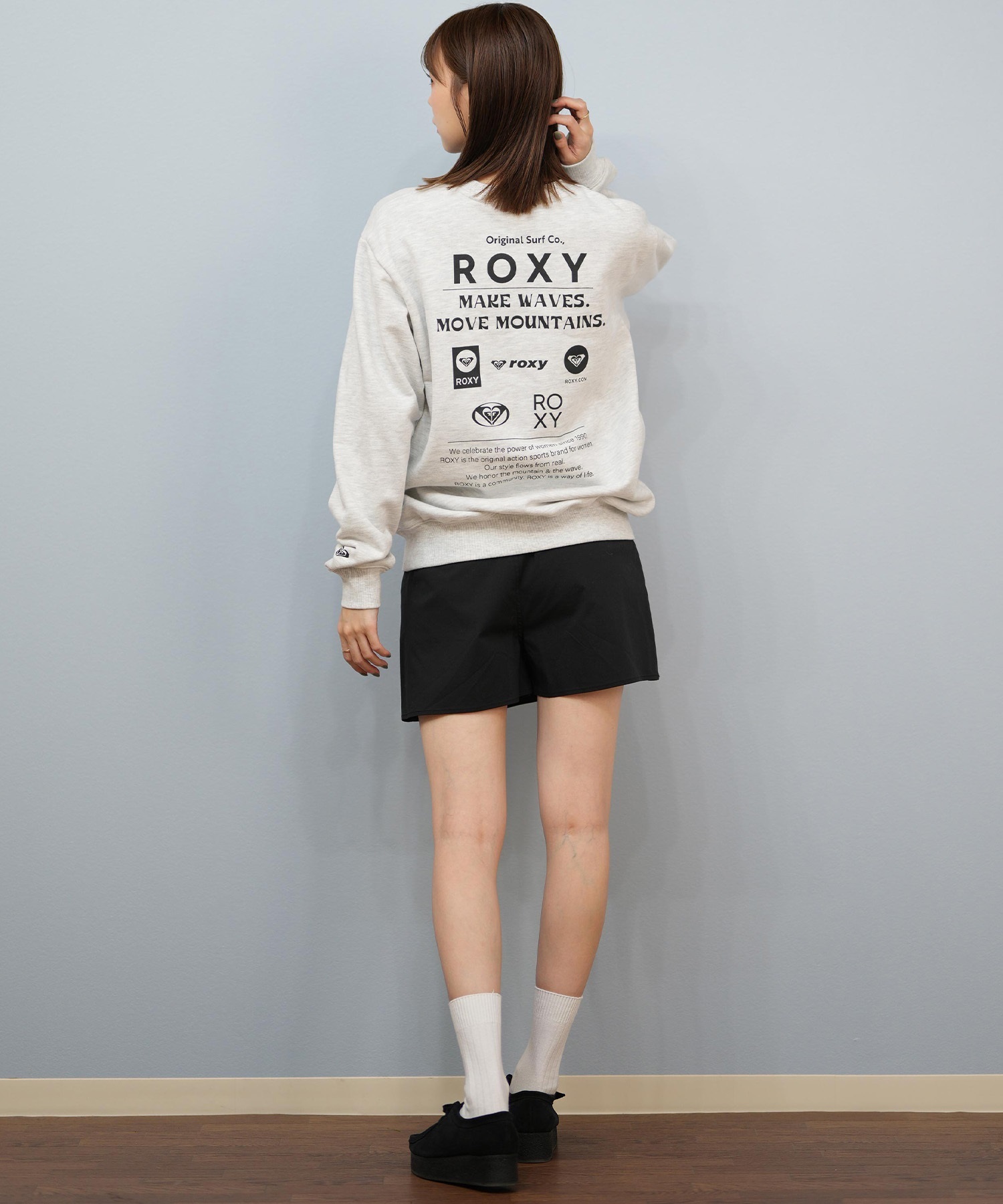 美品‼️‼️‼️Roxy  ウエア ROXY ロキシー トレーナー スウェット レディース バックプリント