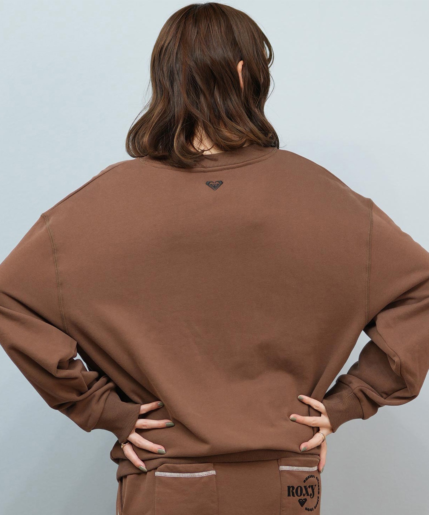 ROXY ロキシー トレーナー スウェット レディース ワンポイント シンプル JIVY PULL OVER RPO254028(BLK-M)