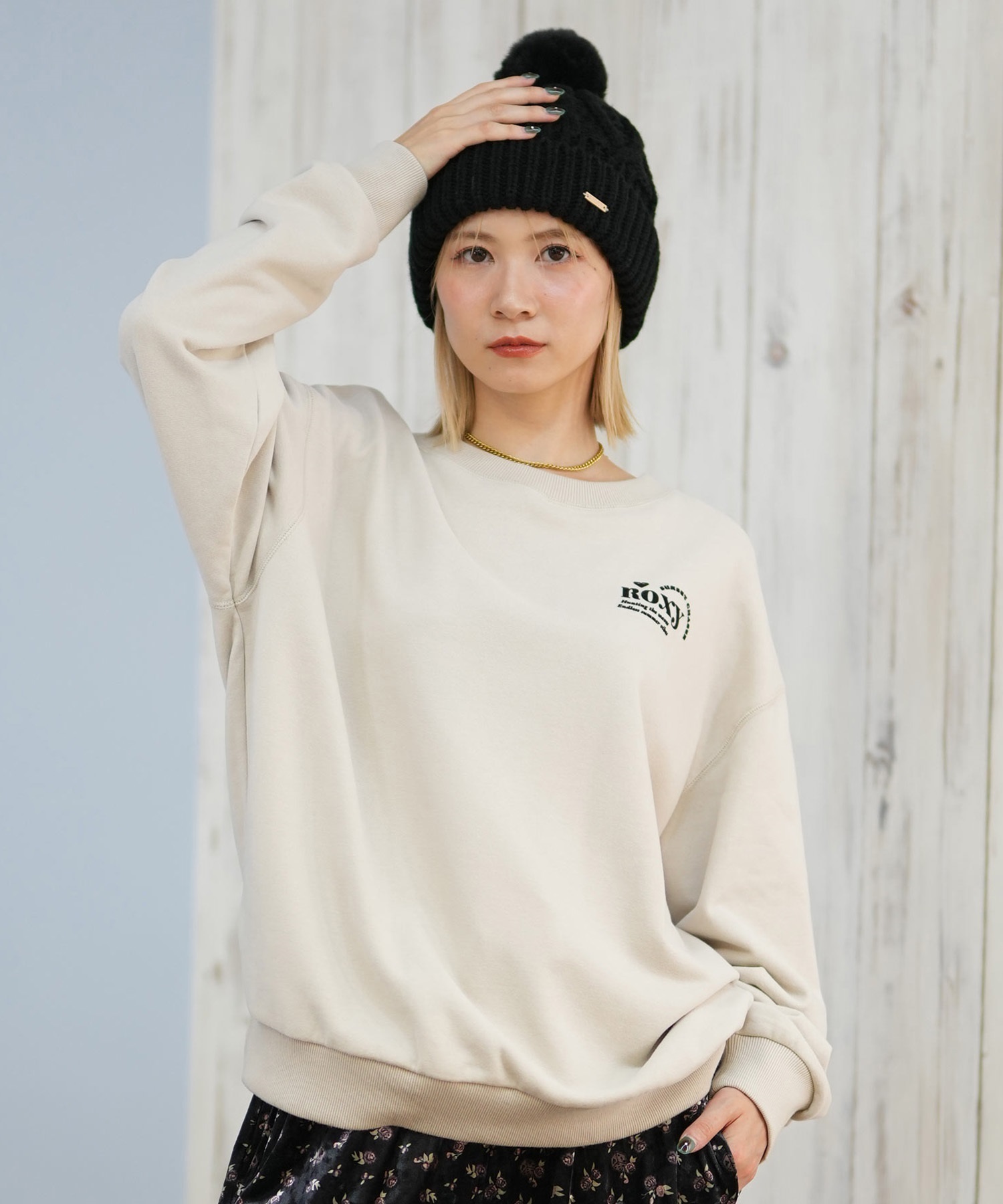 ROXY ロキシー トレーナー スウェット レディース クルーネック ロゴ