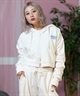 ROXY ロキシー パーカー ジップアップ レディース クロップド丈 バックプリント セットアップ対応 RZP251063(WHT-S)