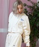 ROXY ロキシー パーカー ジップアップ レディース クロップド丈 バックプリント セットアップ対応 RZP251063(WHT-S)