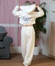 ROXY ロキシー パーカー ジップアップ レディース クロップド丈 バックプリント セットアップ対応 RZP251063(WHT-S)