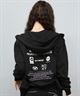 ROXY ロキシー ジップアップ パーカー レディース バックプリント ロゴ HISTORICAL LOGO ZIP HOODIE RZP254027(BLK-M)