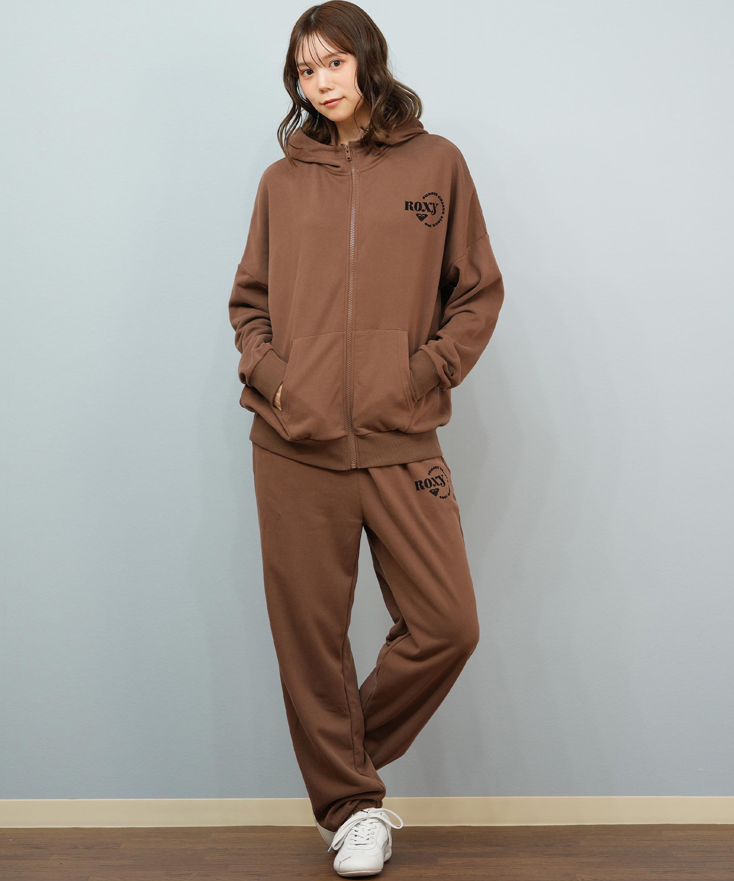 ROXY ロキシー ジップアップ パーカー レディース ロゴ シンプル JIVY ZIP HOODIE RZP254029(BLK-M)
