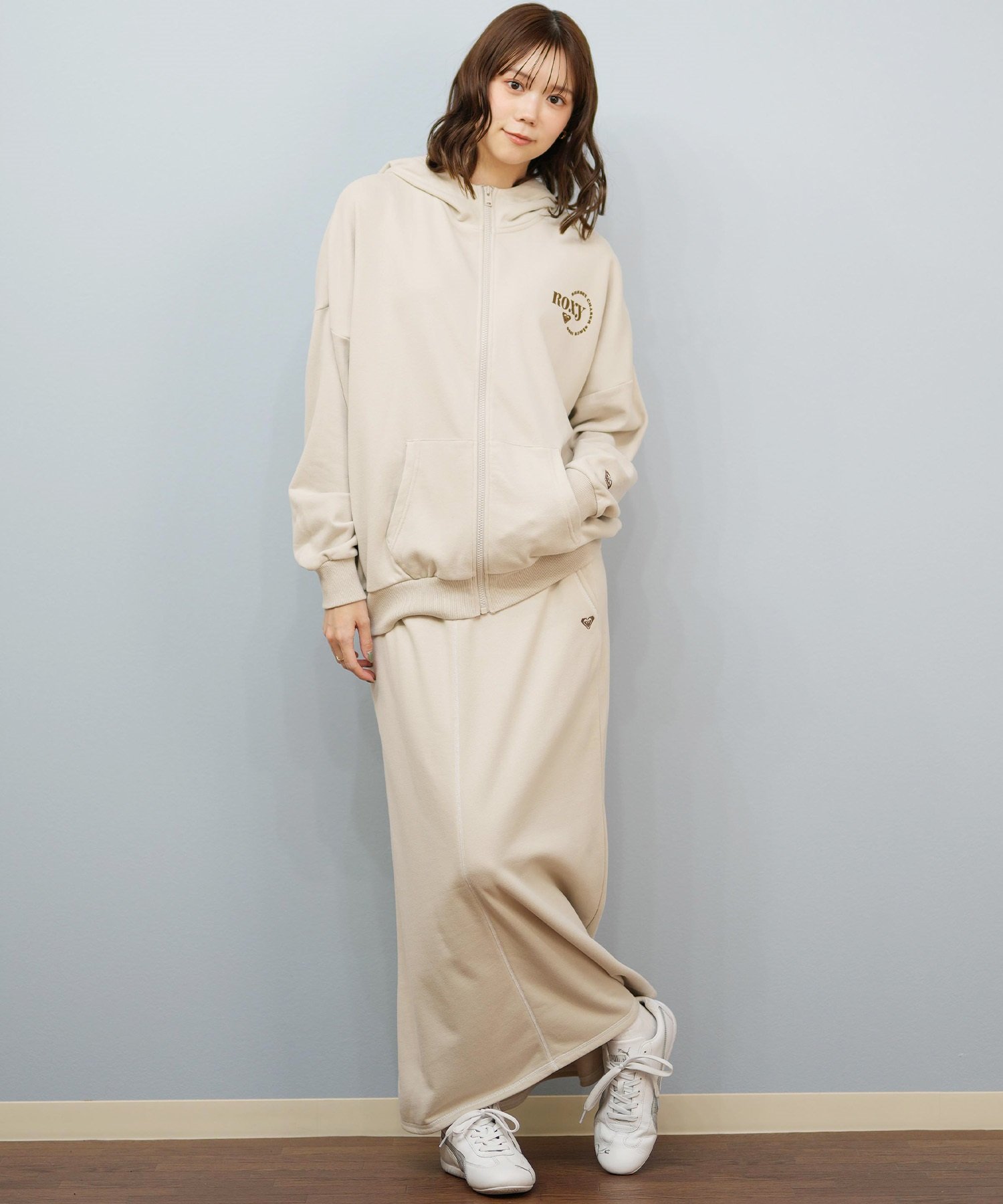 ROXY ロキシー ジップアップ パーカー レディース ロゴ シンプル JIVY ZIP HOODIE RZP254029(BLK-M)