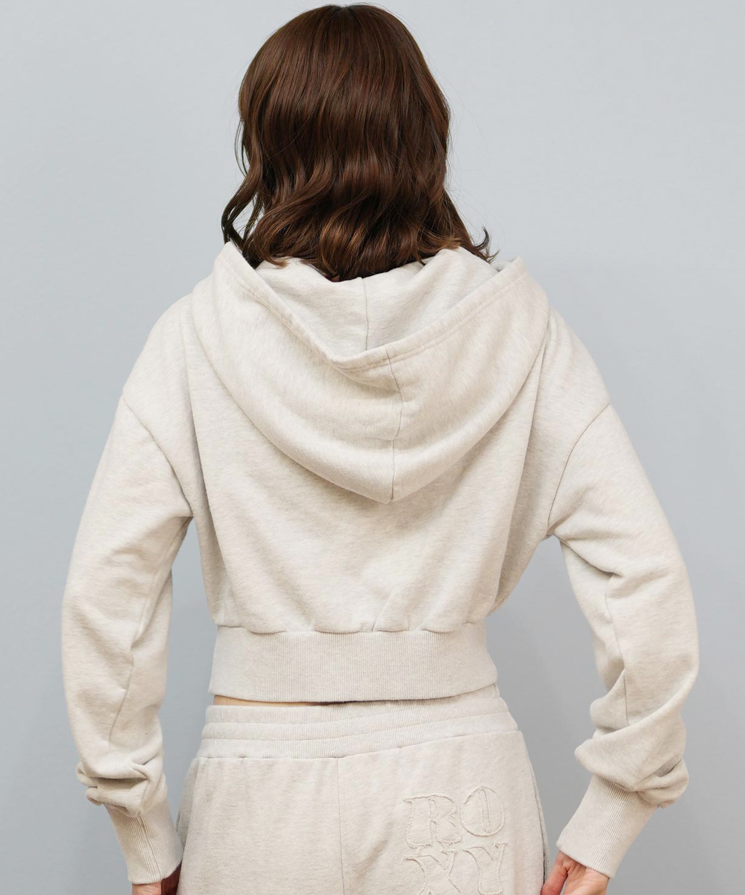 ROXY ロキシー ジップアップ パーカー レディース ウォッシュ加工 クロップド丈 ショート丈 セットアップ対応 YOLO ZIP RZP254034(BBK-S)