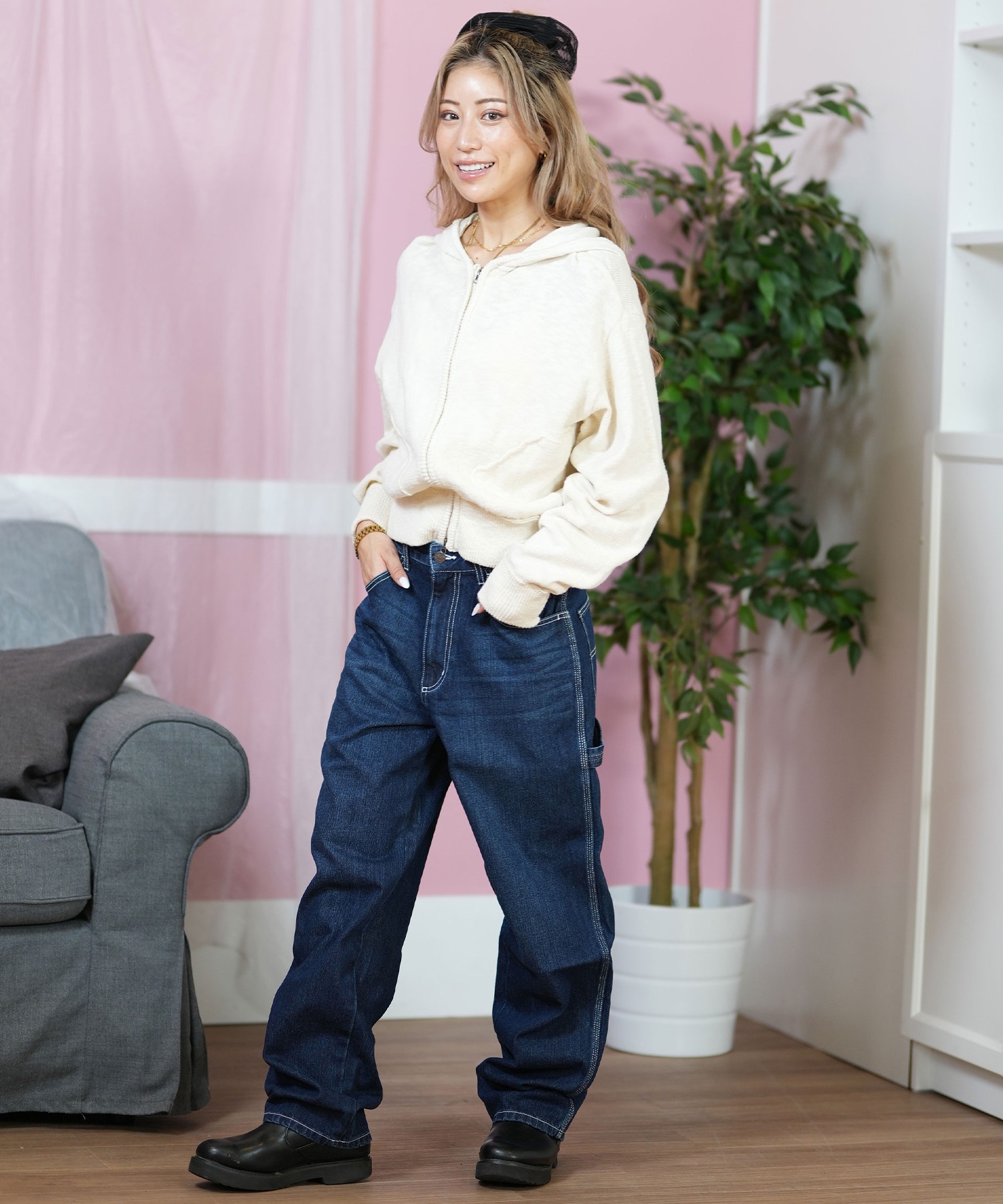ROXY ロキシー パーカー ジップアップ レディース ニット