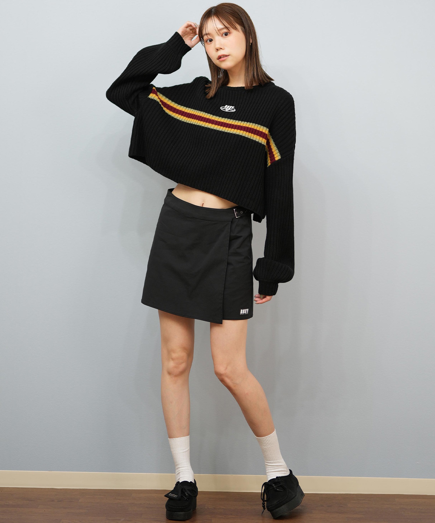 ROXY ロキシー ニット セーター レディース クロップド丈 ショート丈