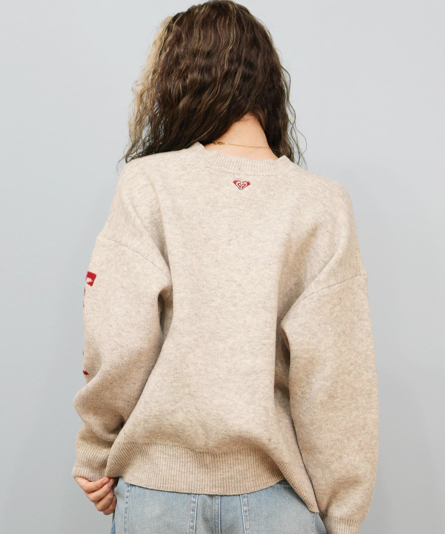 ROXY ロキシー ニット セーター レディース ロゴ FEEL THE HEART WAVE